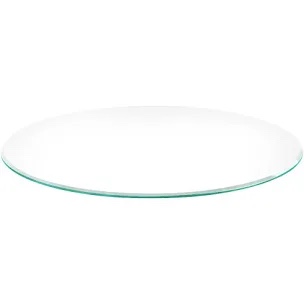 Fab Glass and Mirror 12mm Clear Glass Round 48in table top