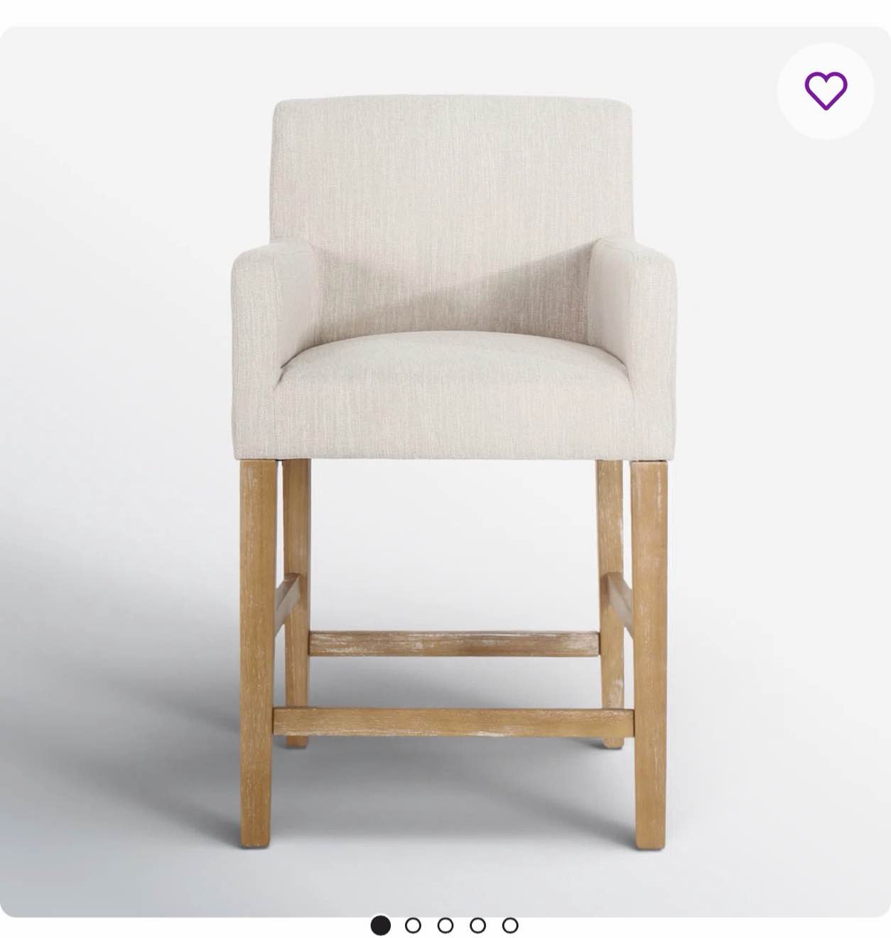 Alighiero Solid Wood Stool