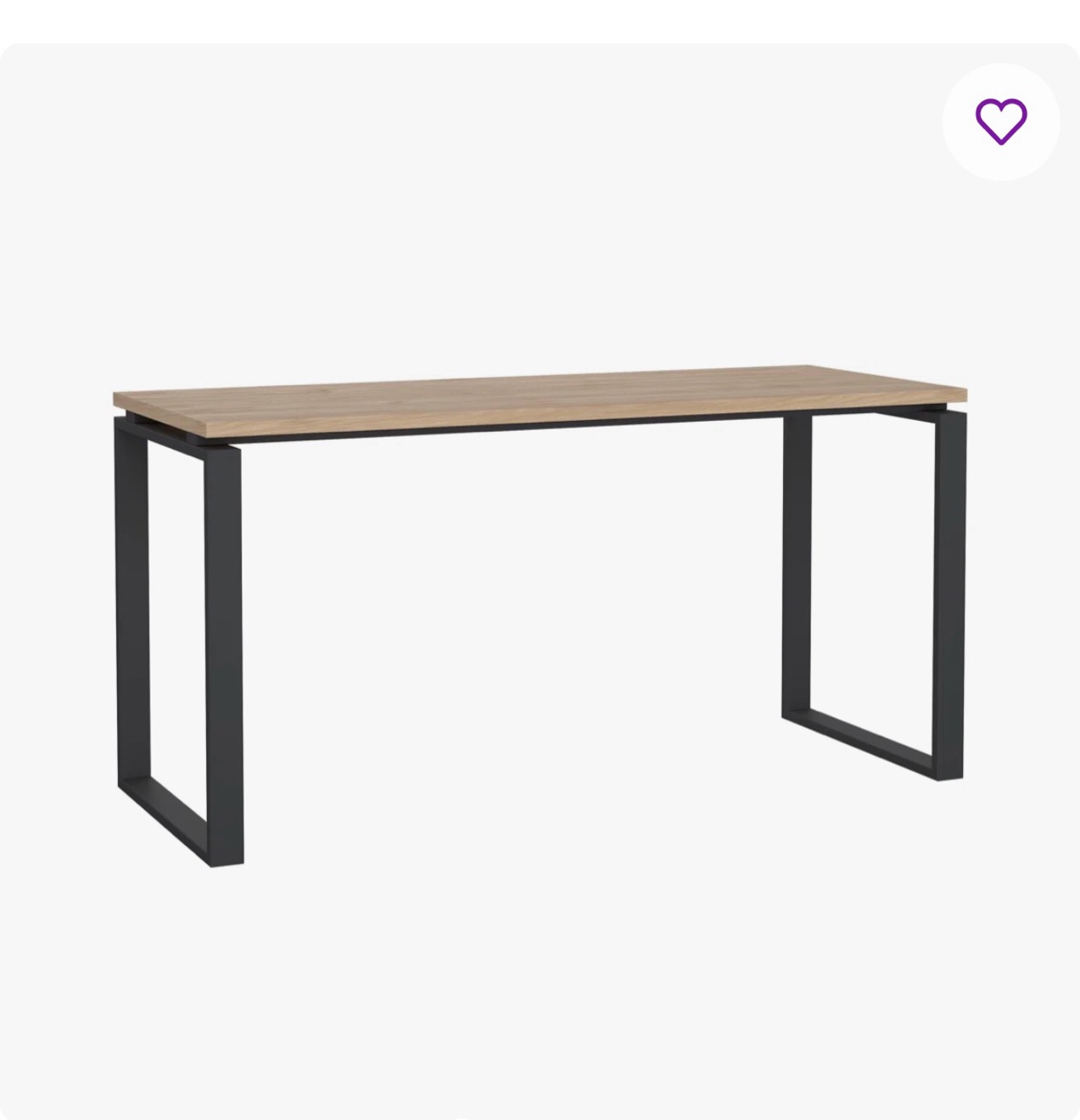 Embrie Metal Base Writing Desk