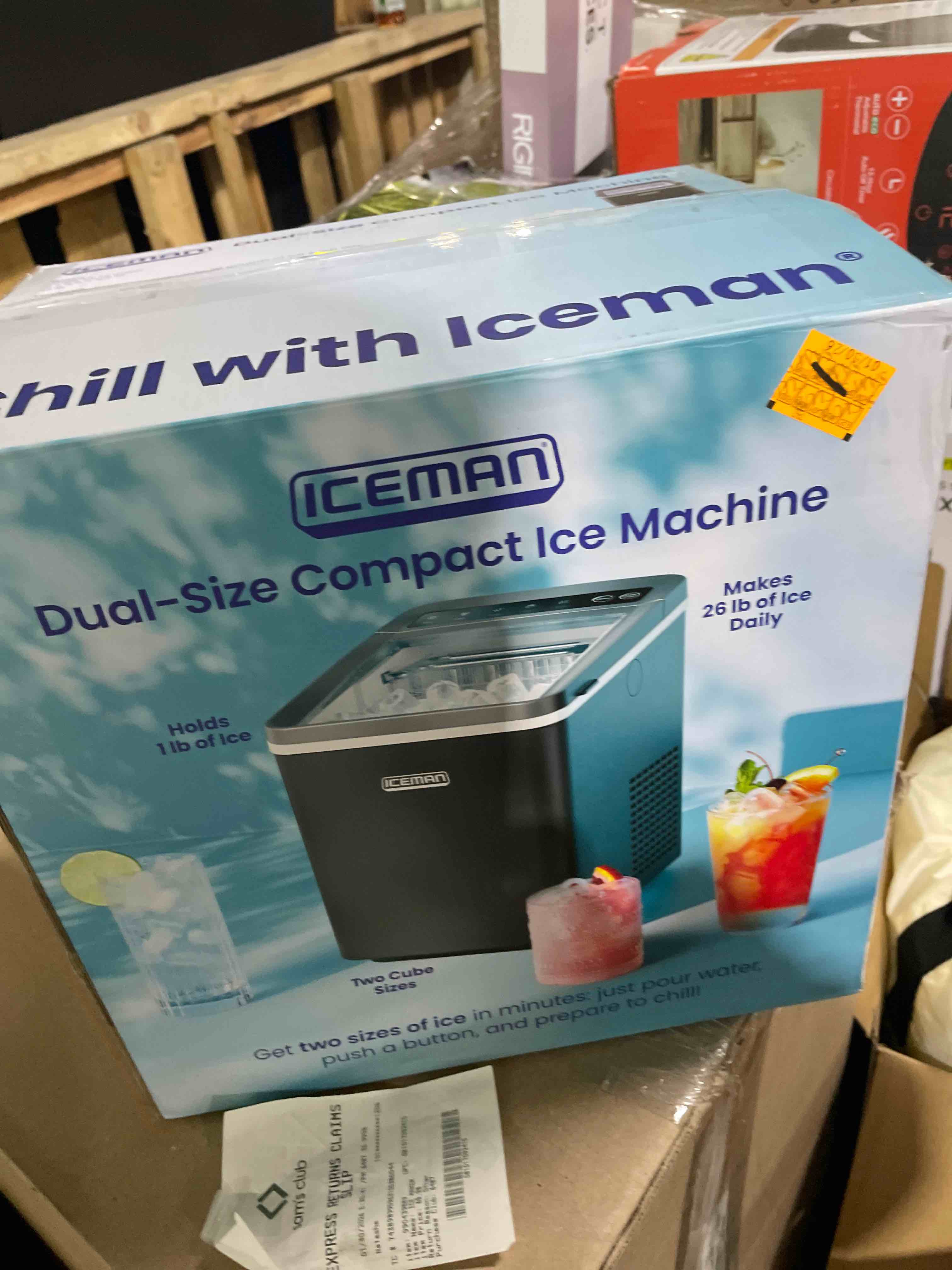 Condition photo showing New/Like New for Iceman by Chefman Dual-Size Compact Bullet Ice Machine, 26lb Daily Ice Production