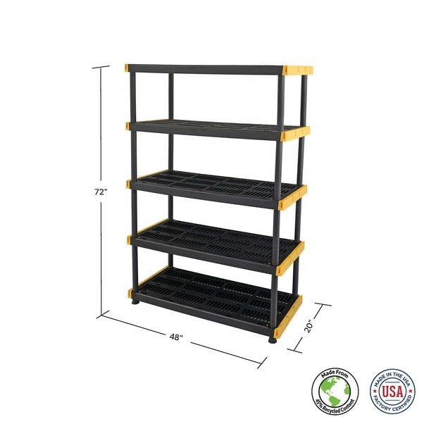 Member's Mark 5-Tier Heavy-Duty Shelf, 48""W x 20""D x 72""H