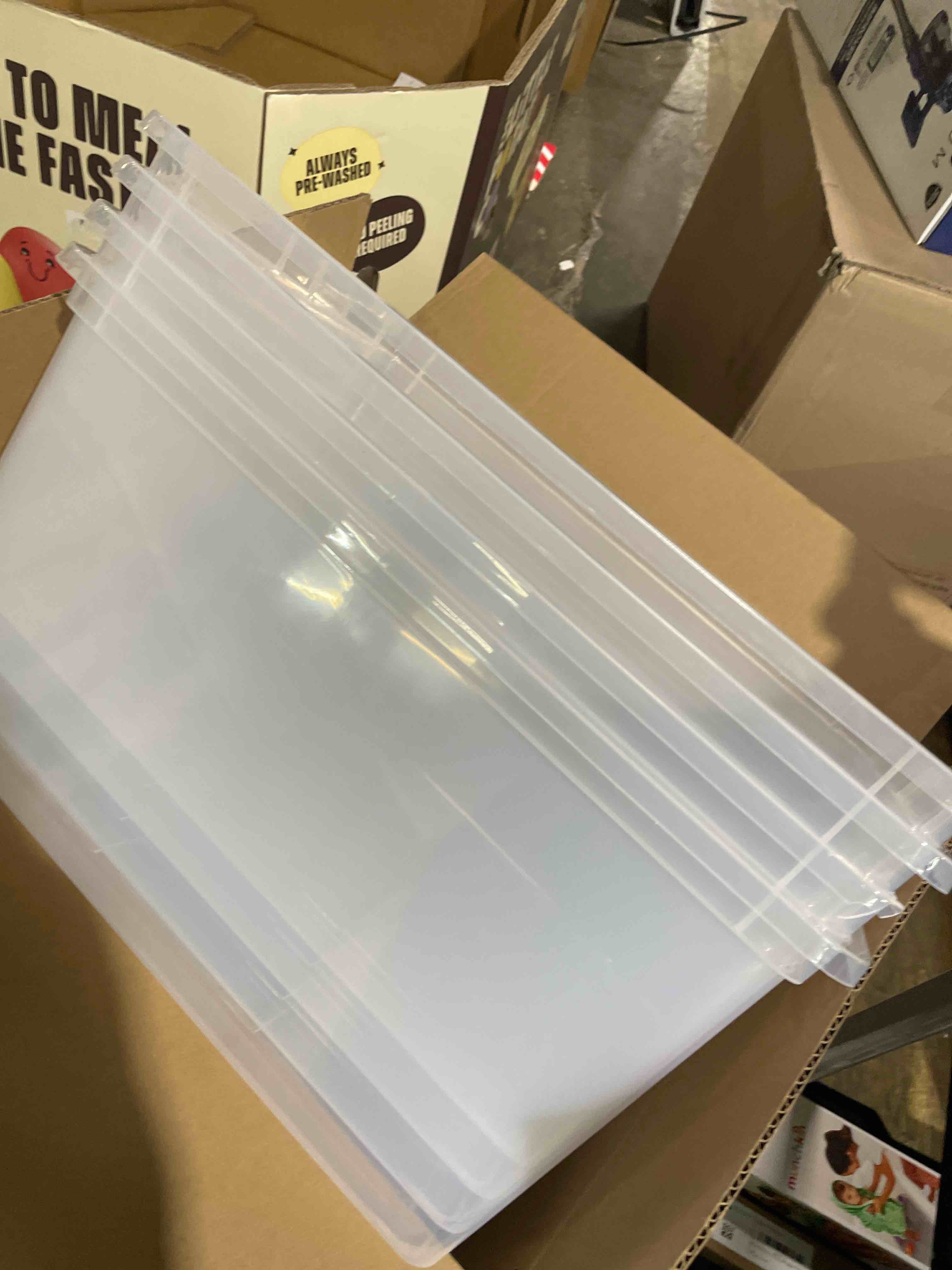 Condition photo showing Good Condition for Mark Member's Mark 13 Quart Clear Storage Containers, 10.9" D x 16.4" W x 6.4" H, 4-Pack