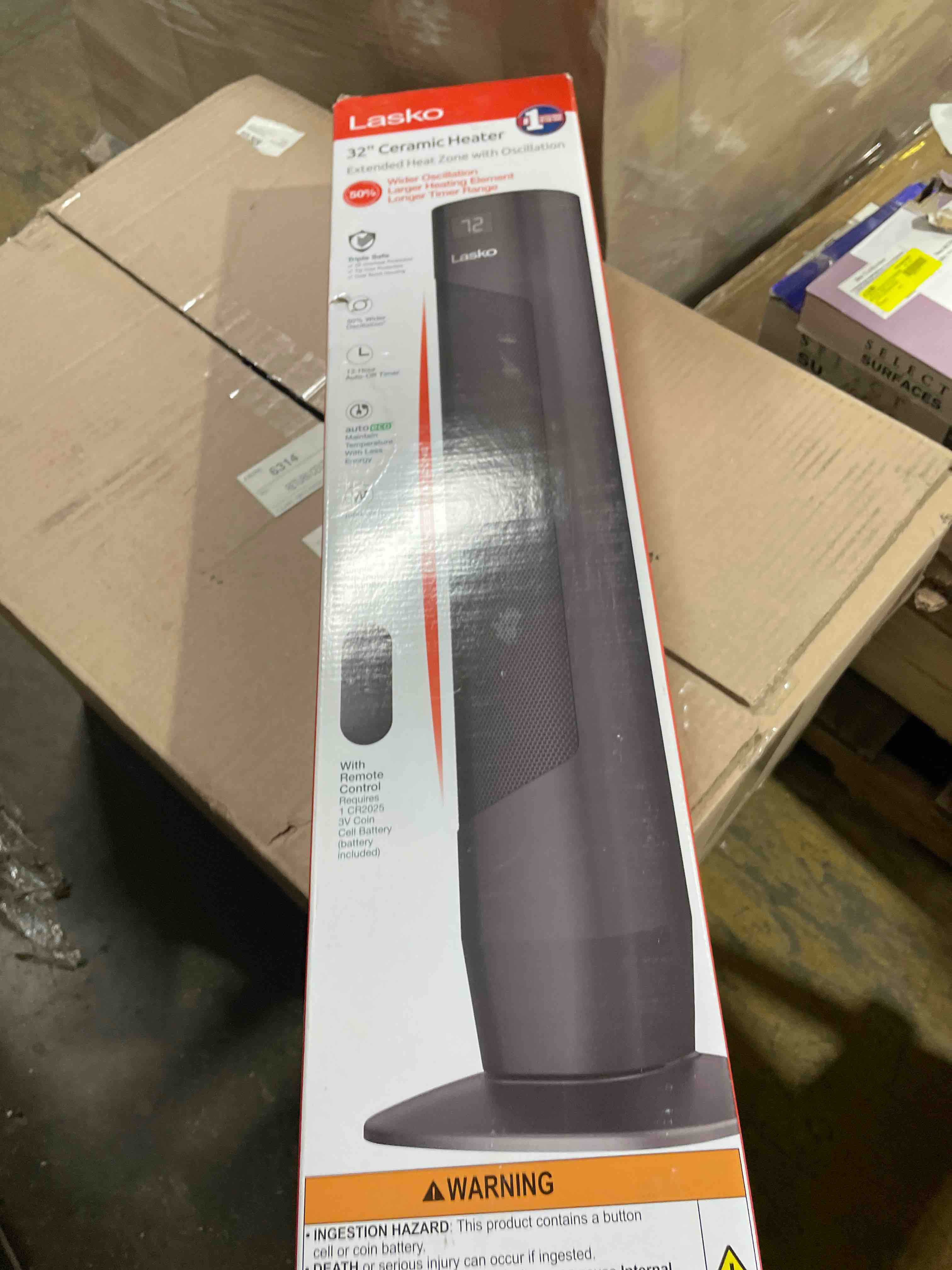 Condition photo showing Good Condition for Lasko 32" Oscillating Ceramic Tower Space Heater with Remote