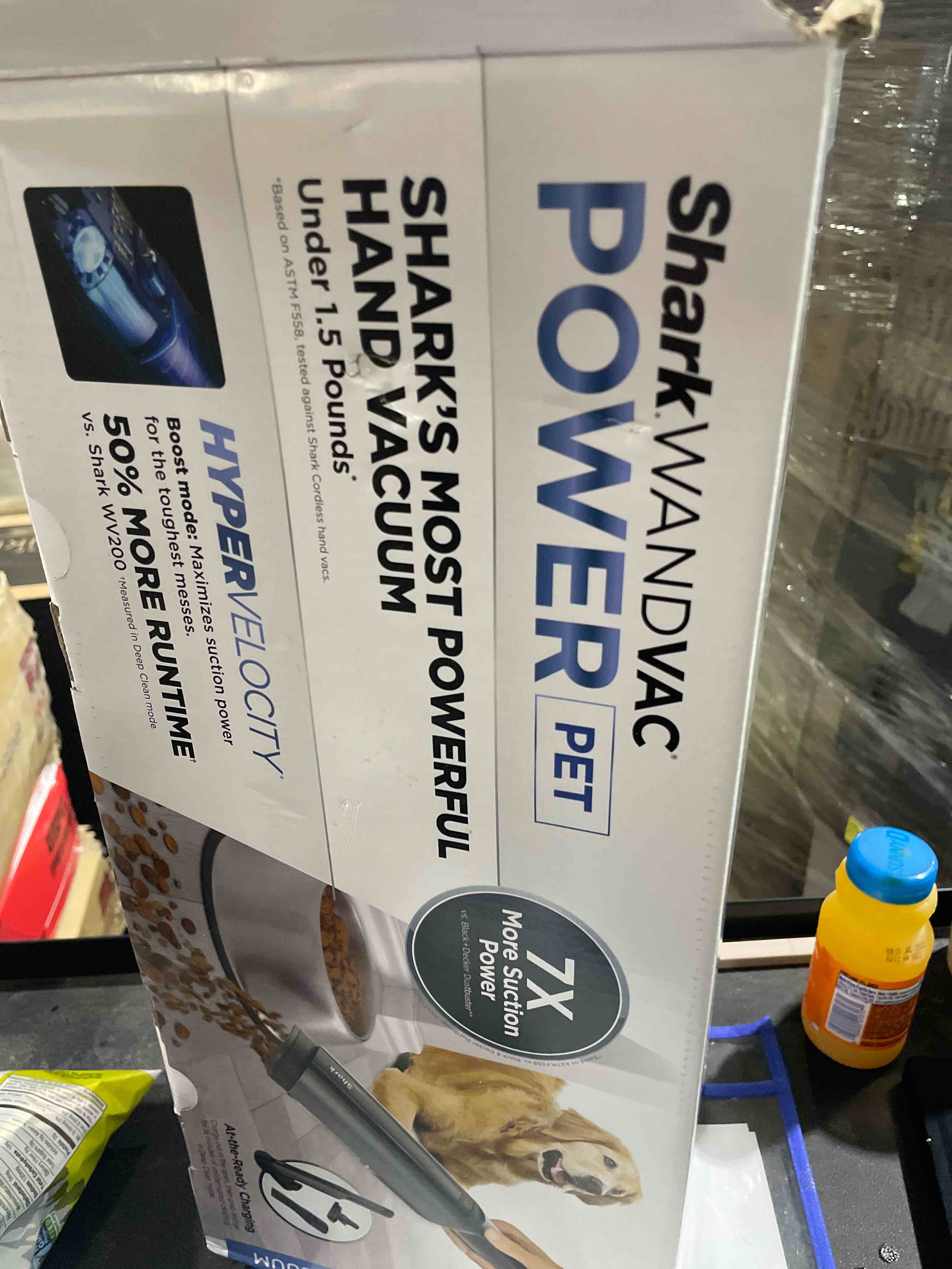 Condition photo showing As Is for Shark WV410BL WANDVAC Cordless Hand Vacuum, Ultra-Lightweight & Portable with Powerful Suction & Tools for Pets, Designed for Car & Home, Dark Blue