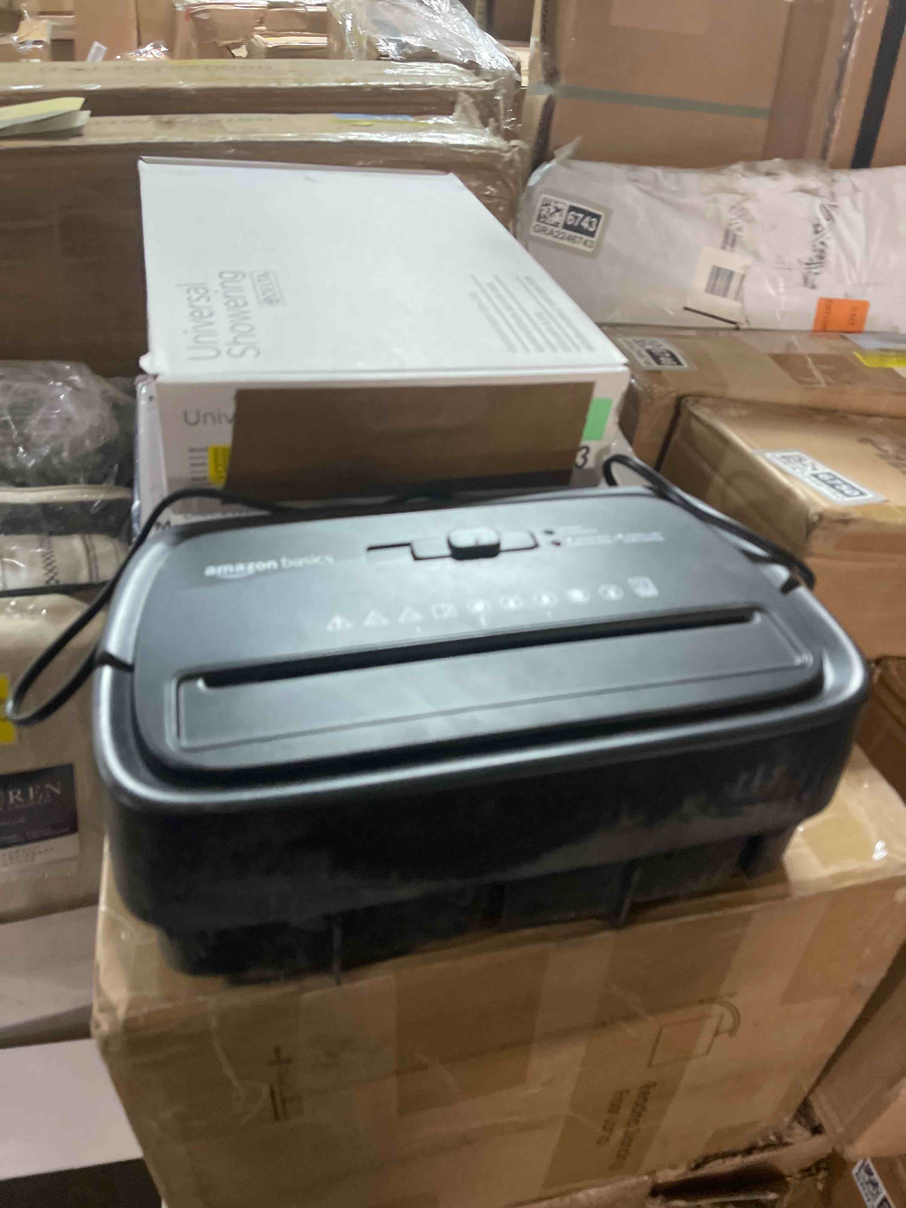 Condition photo showing As Is for Shredder for Home Use 8-Sheet Cross-Cut Paper Shredder with P-4 Higher Security,Shred Card/Clip/Staple,Small Document Shredding Machine for Home Office Heavy Duty with Jam Proof,3.04-Gal Bin