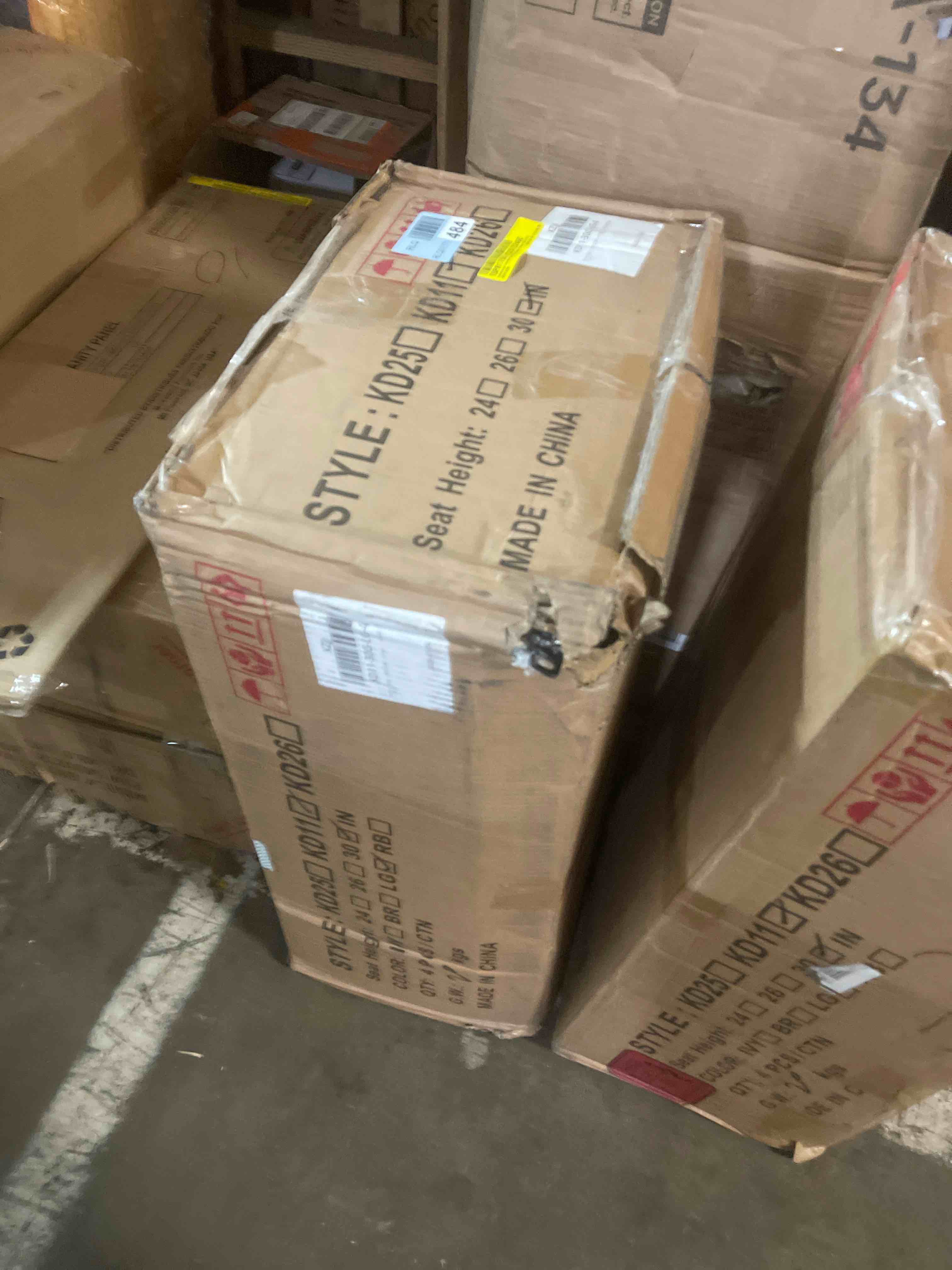 Condition photo showing New/Like New for Upholstered Counter Stool With Metal Frame