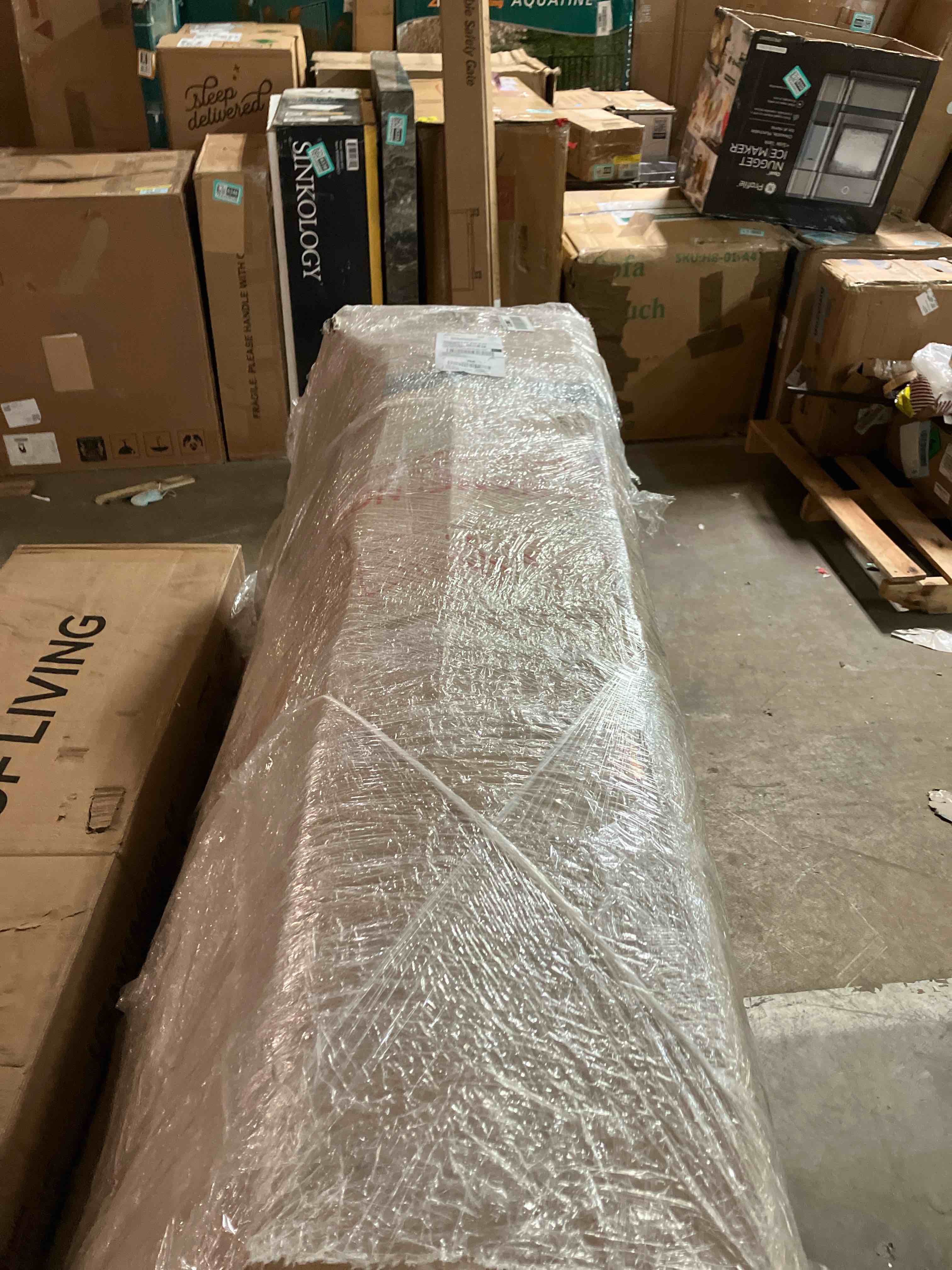 Condition photo showing As Is for Modular L Shaped Sectional Sofa,Luxury Floor Couch Set,Upholstered Indoor Furniture NO CHASE