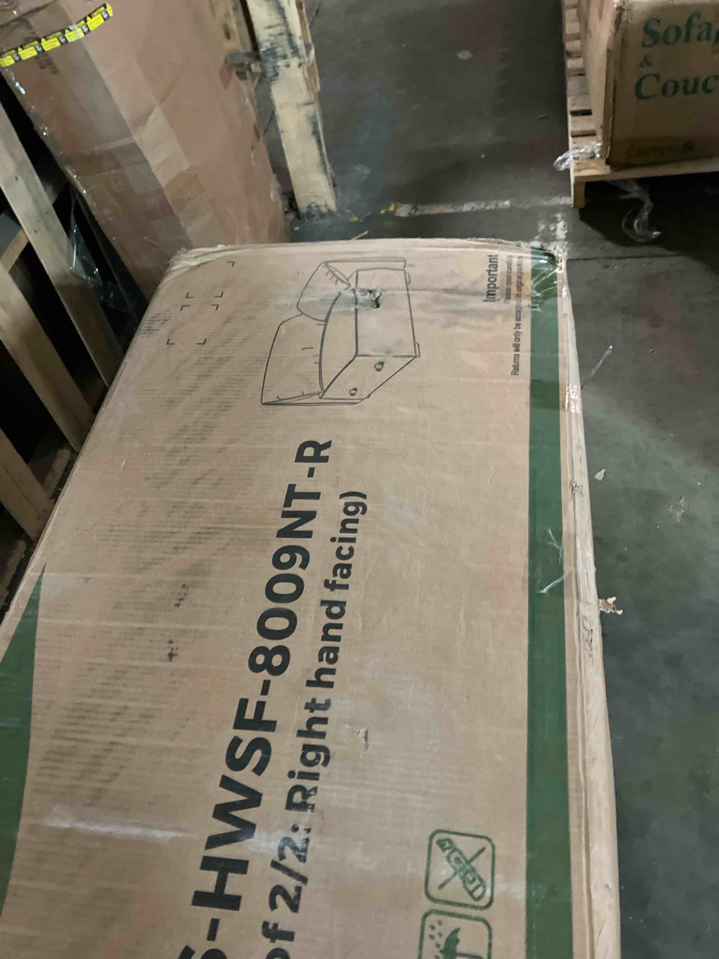 Condition photo showing Good Condition for 142.5" U Shaped Couch, Modular Sectional Sofa, 3-Seater Comfy Cloud Couch, Set of Modular Pieces with Movable Ottoman, Deep Seat Couches for Living Room, Chenille, Slate