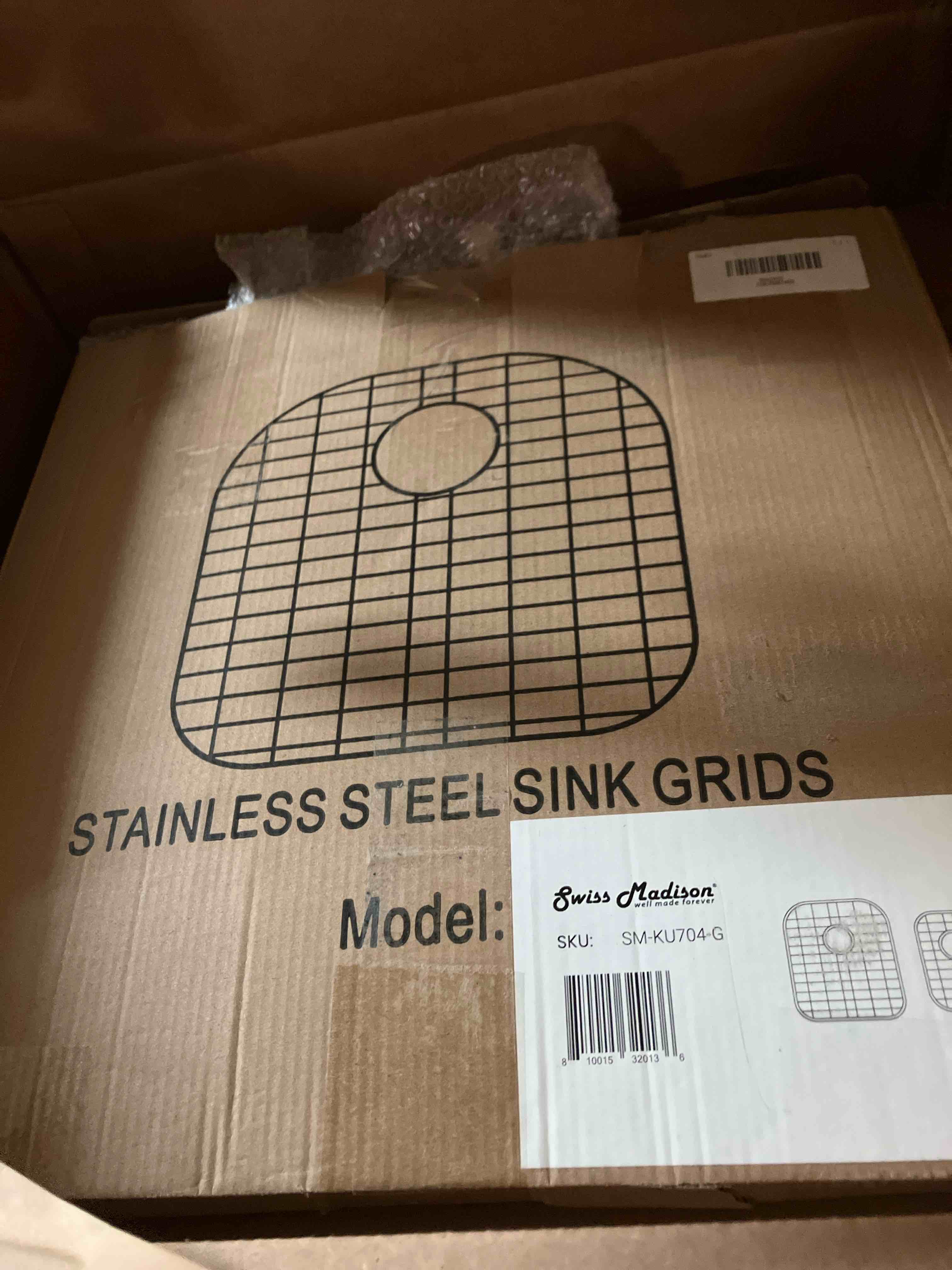 Condition photo showing Good Condition for Swiss Madison Well Made Forever SM-KS247-G, 33 x 20 Stainless Steel Kitchen Sink Grid, Black
