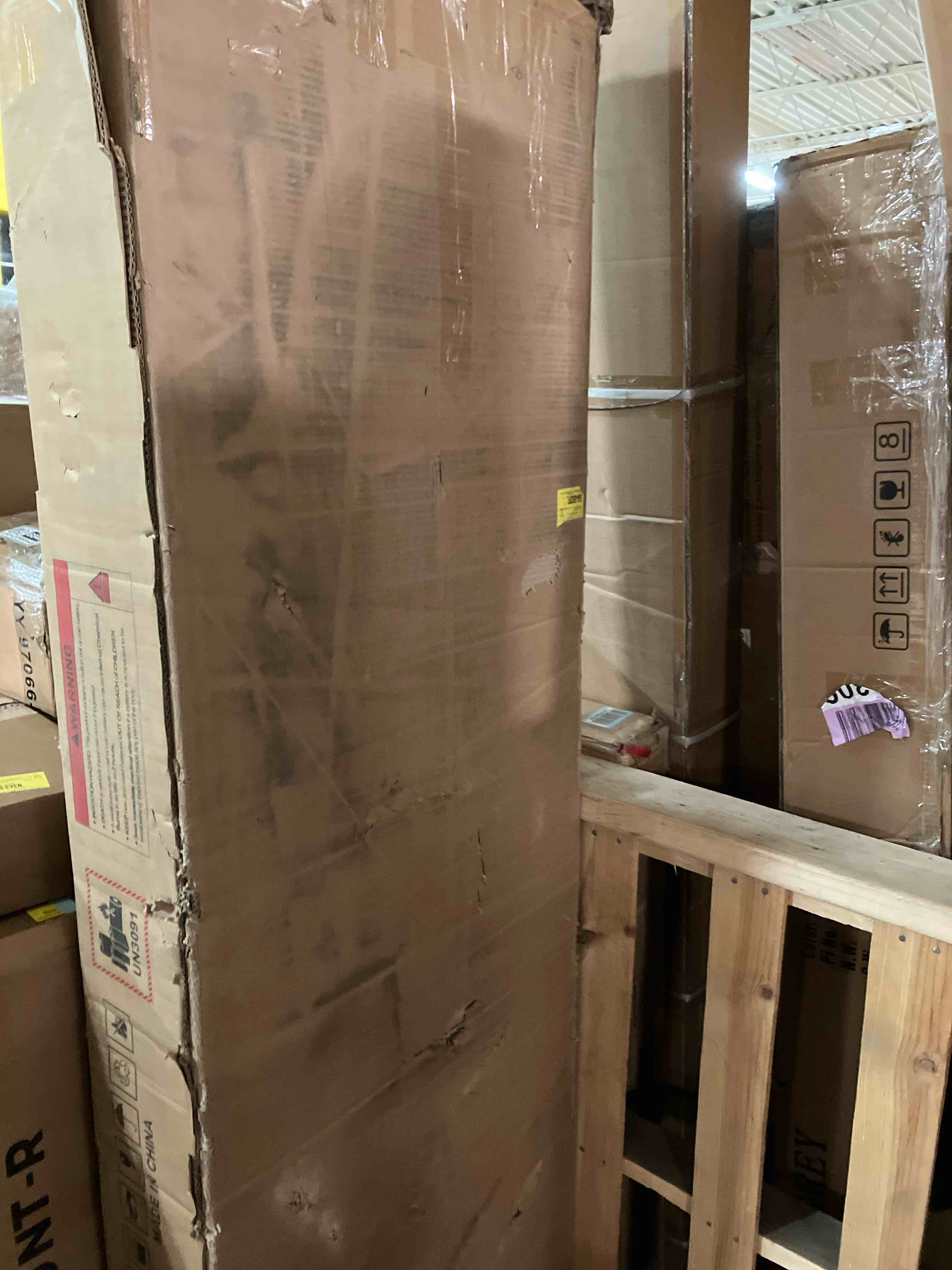 Condition photo showing Good Condition for 3 Piece Bedroom Set, Velvet Upholstered Wingback Bed ( NO HEADBOARD )