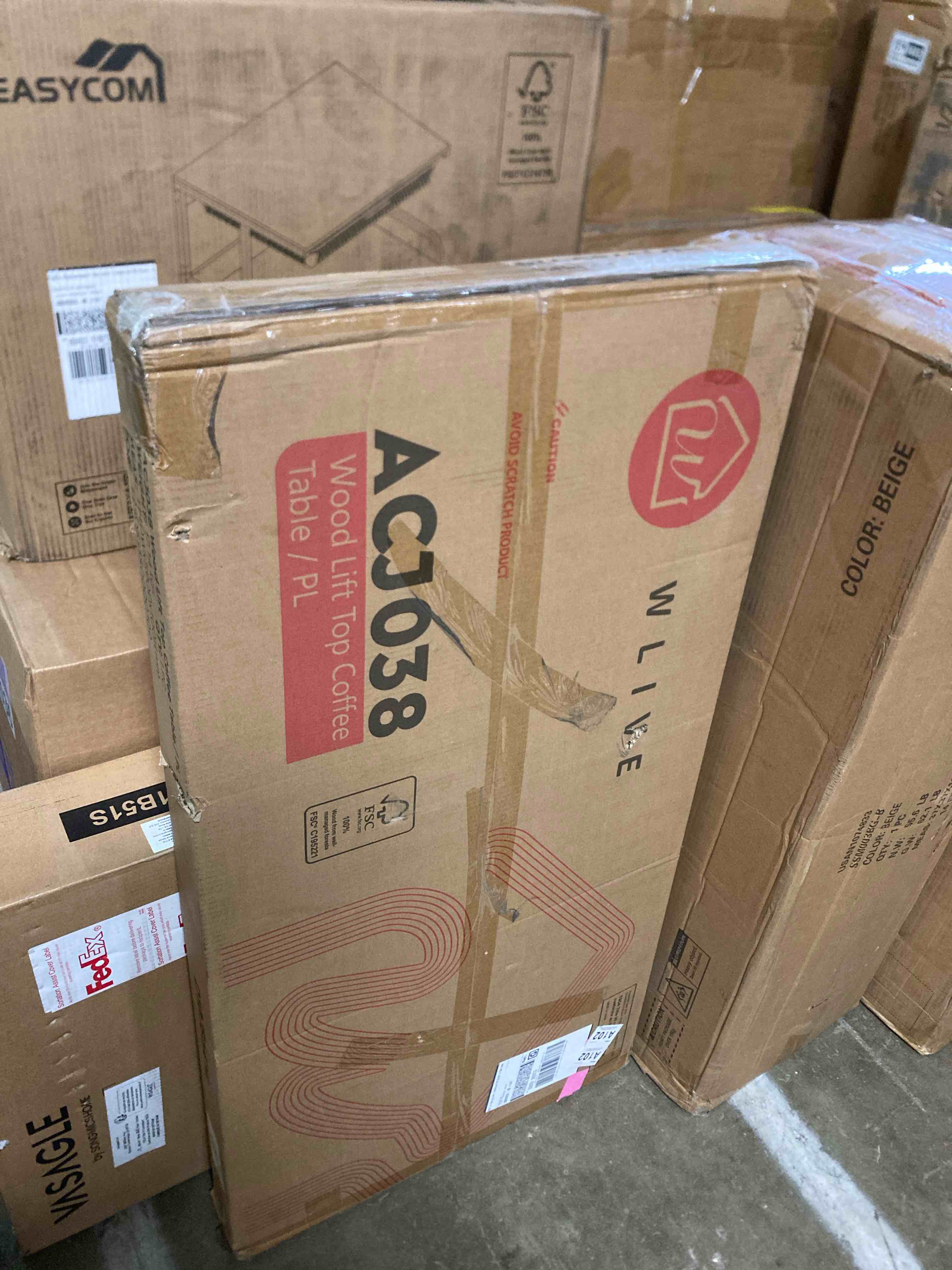 Condition photo showing New/Like New for WLive Wood Lift Top Coffee Table ACJ038