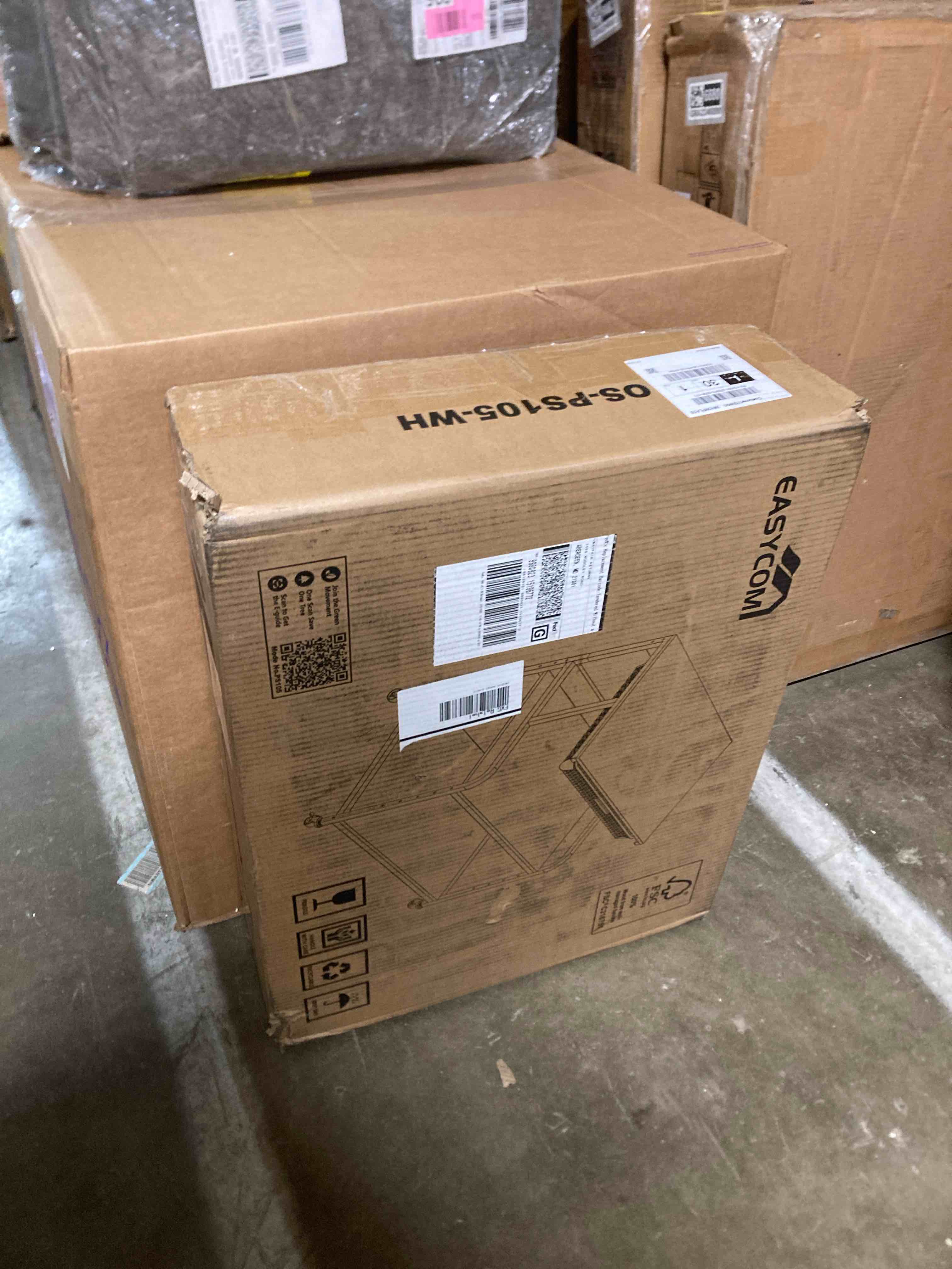 Condition photo showing New/Like New for EasyCom Large 3-Tier Rolling Printer Stand with Storage Drawer