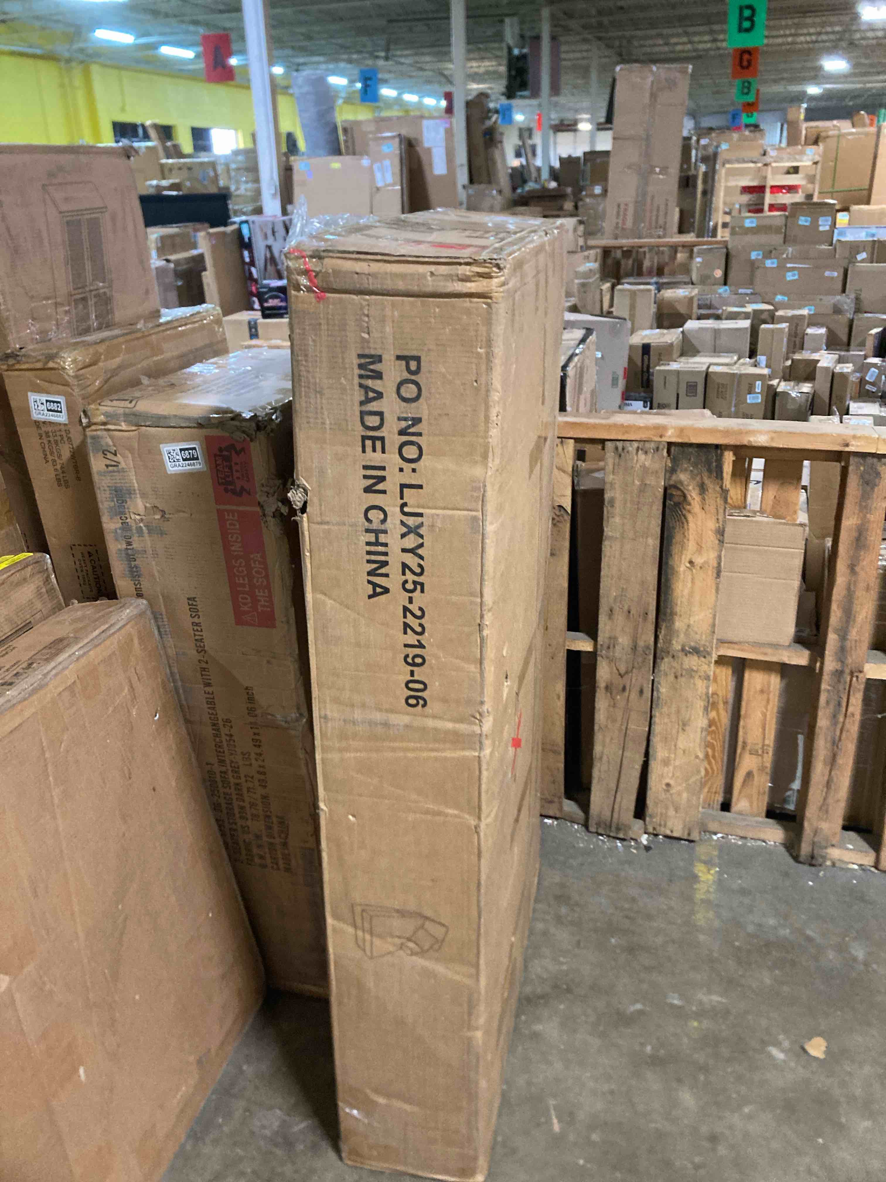 Condition photo showing As Is for 4 Seat U Sectional Couch, 110" W (Side Chaise only)