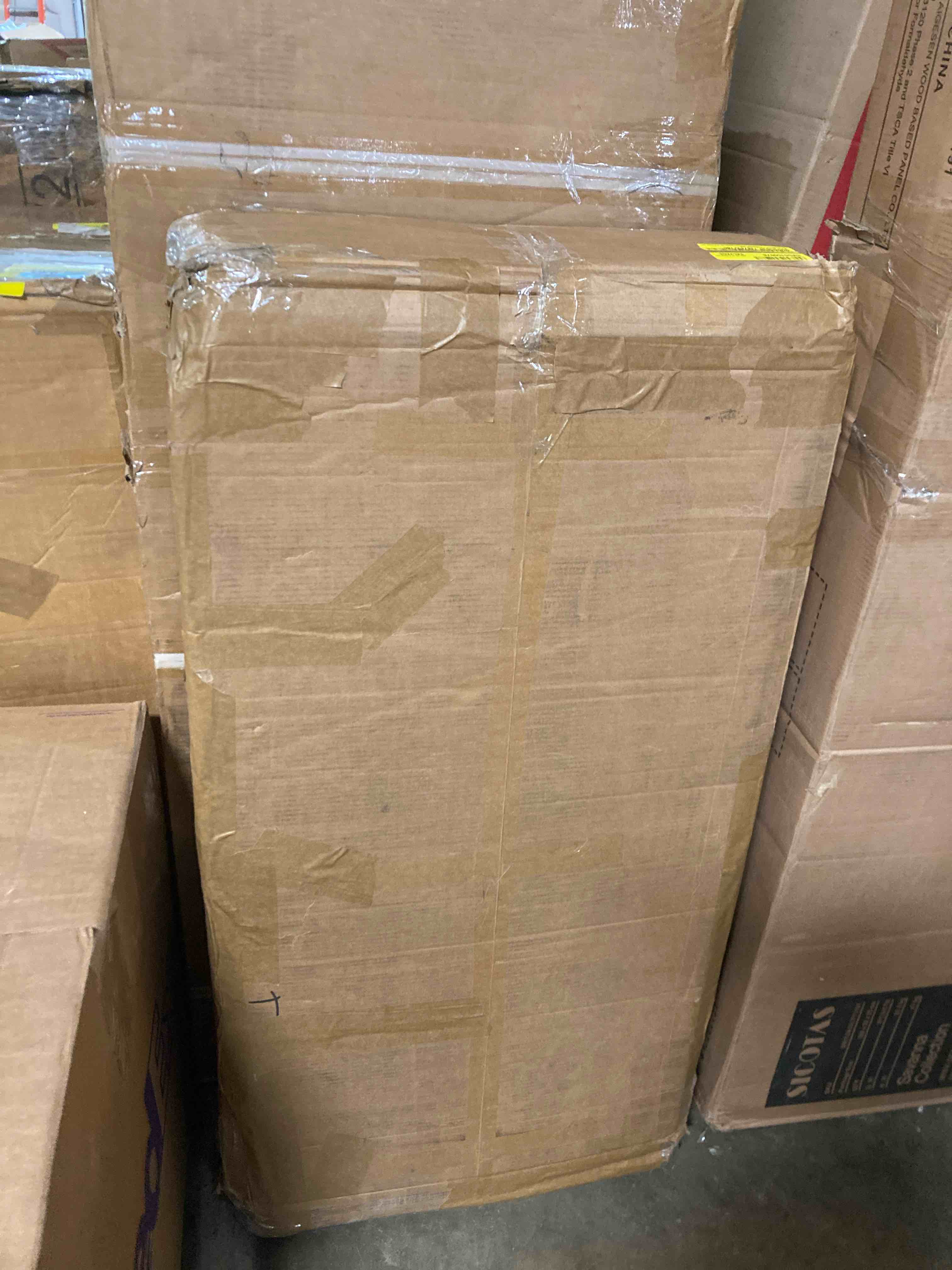 Condition photo showing As Is for 78.7" L-Shaped Executive Desk