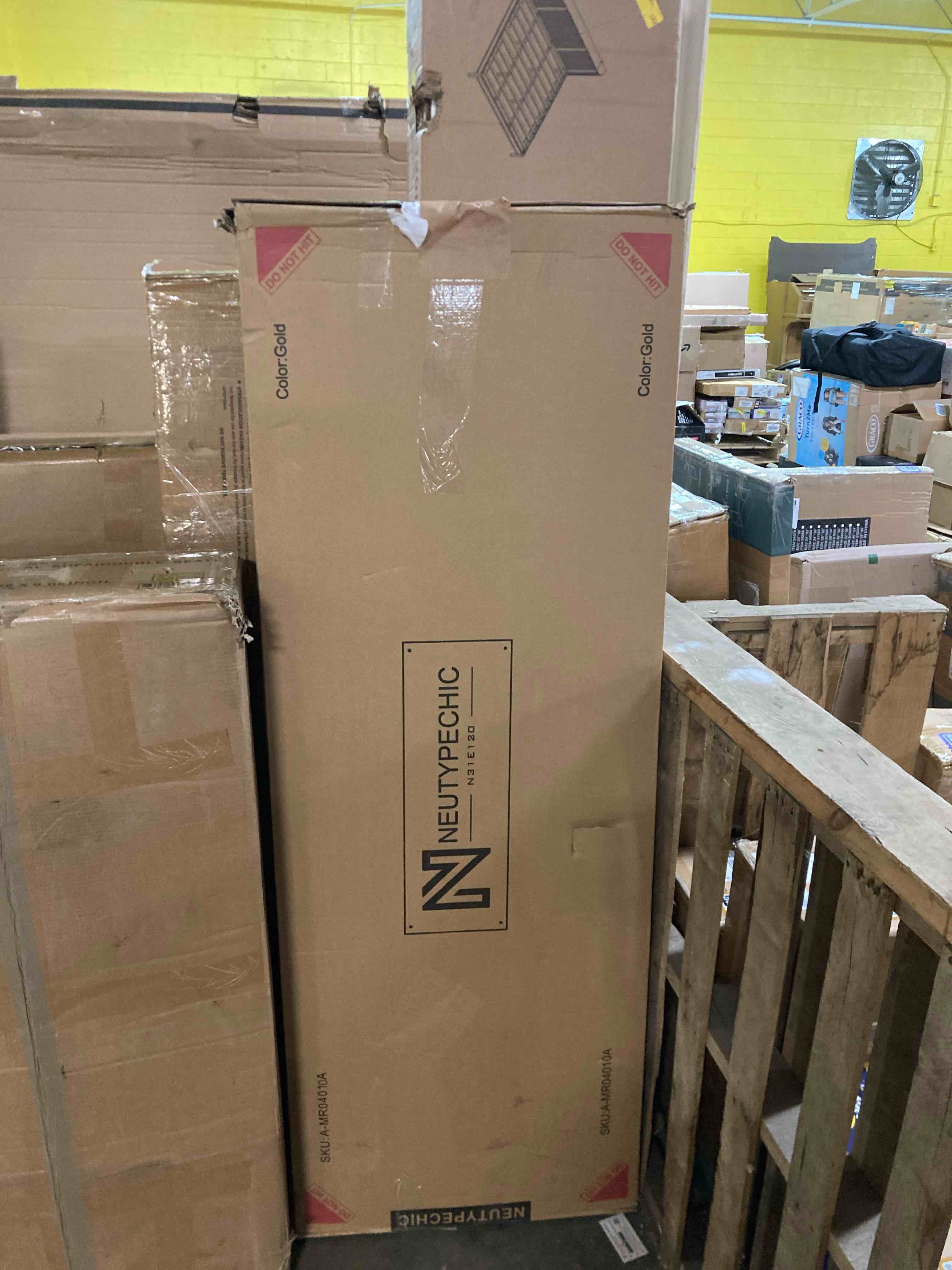 Condition photo showing New/Like New for Anjulie Arch Solid Wood Mirror Ornate Mirror Wall Mirror Retro Mirror