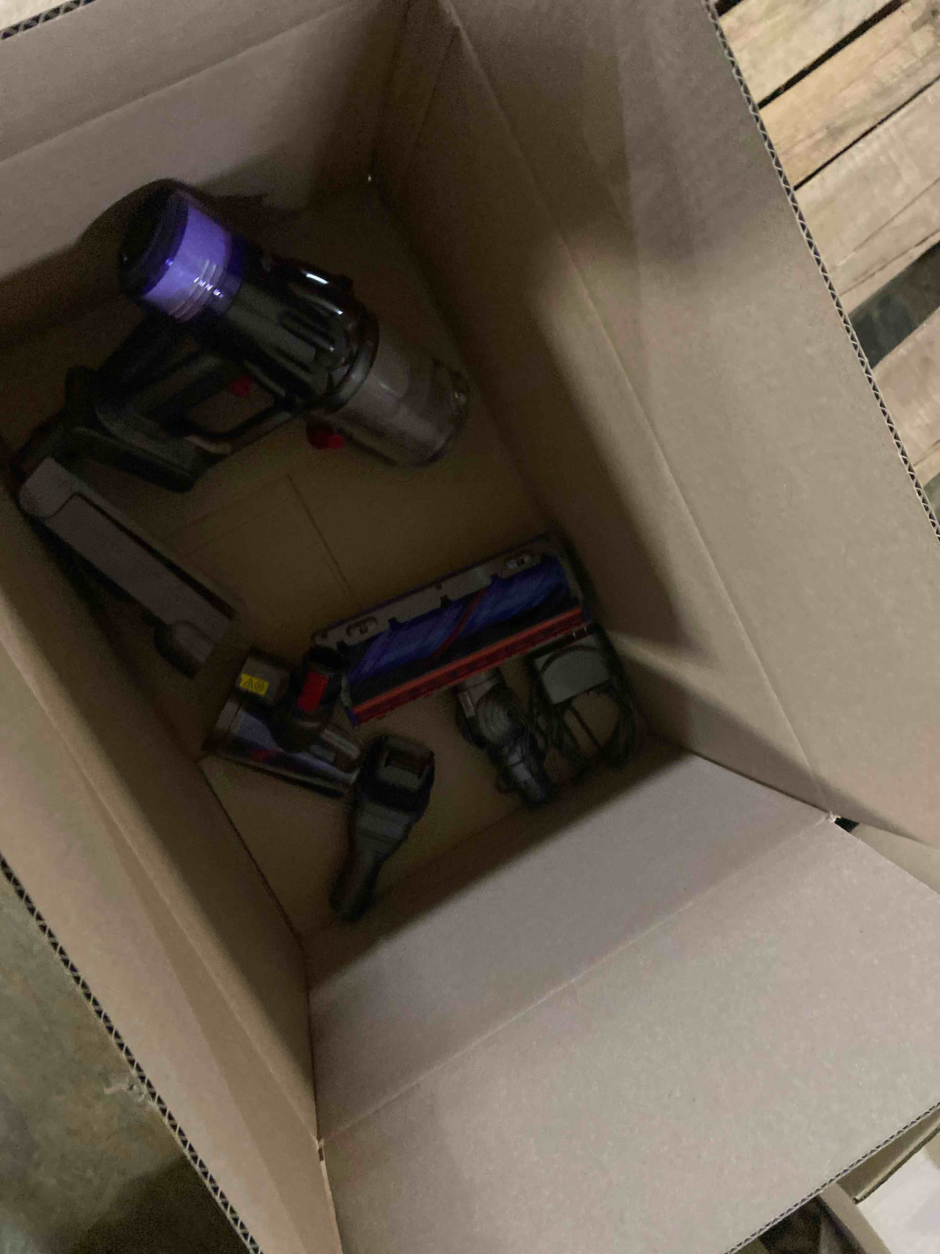 Condition photo showing As Is for Dyson V9 Motorbar Cordless Vacuum, Cleans Hard Floors and Carpets, Detangles, Converts to Handheld, 100AW, 3 Power Modes, Up to 40 Minutes¹