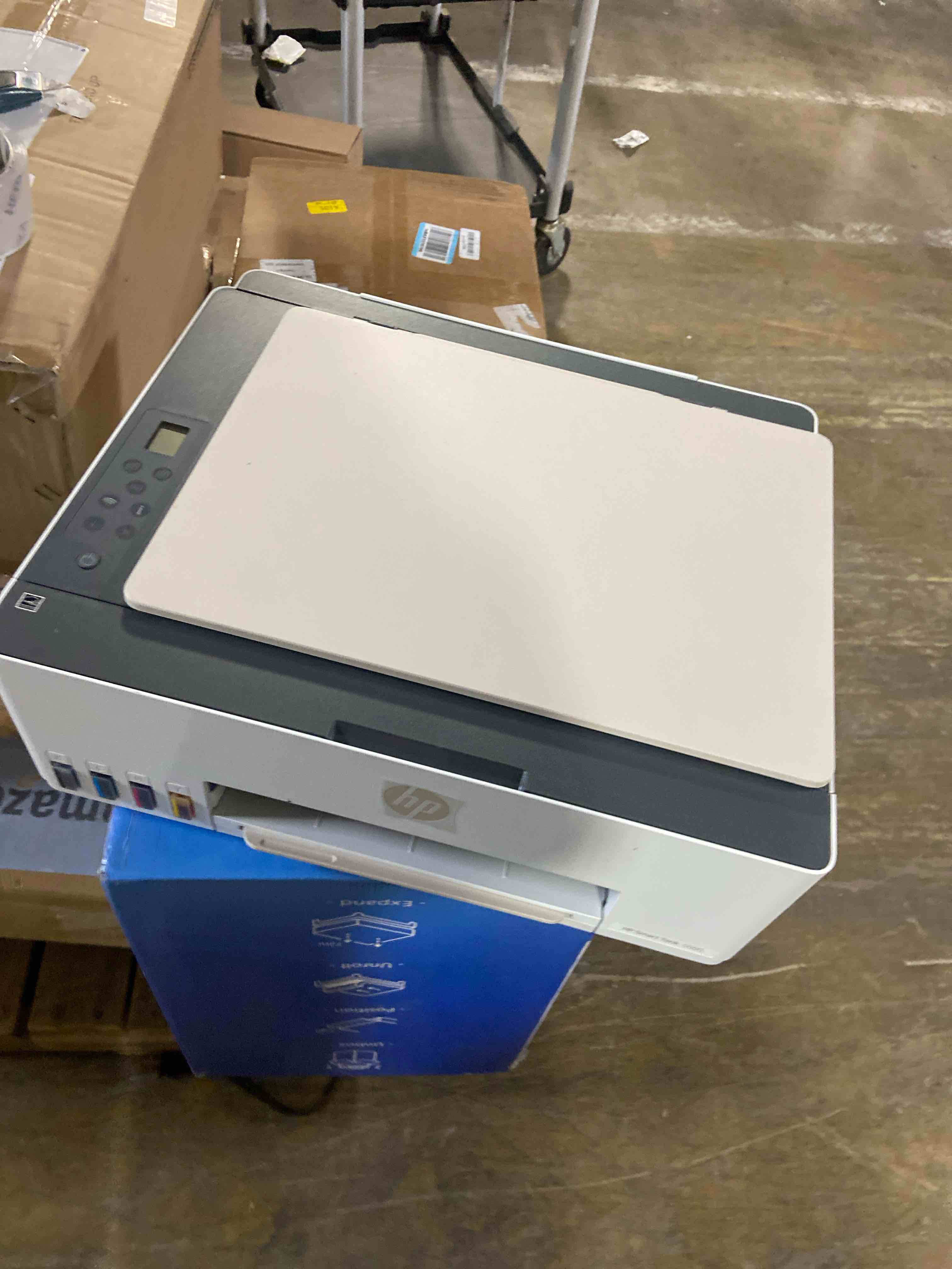 Condition photo showing Good Condition for HP Smart Tank 5000 Wireless All-in-One Ink Tank Printer, Scanner, Copier with 2 years of ink included, Best-for-home, Cartridge-free, Refillable, AI-enabled (5D1B6A)