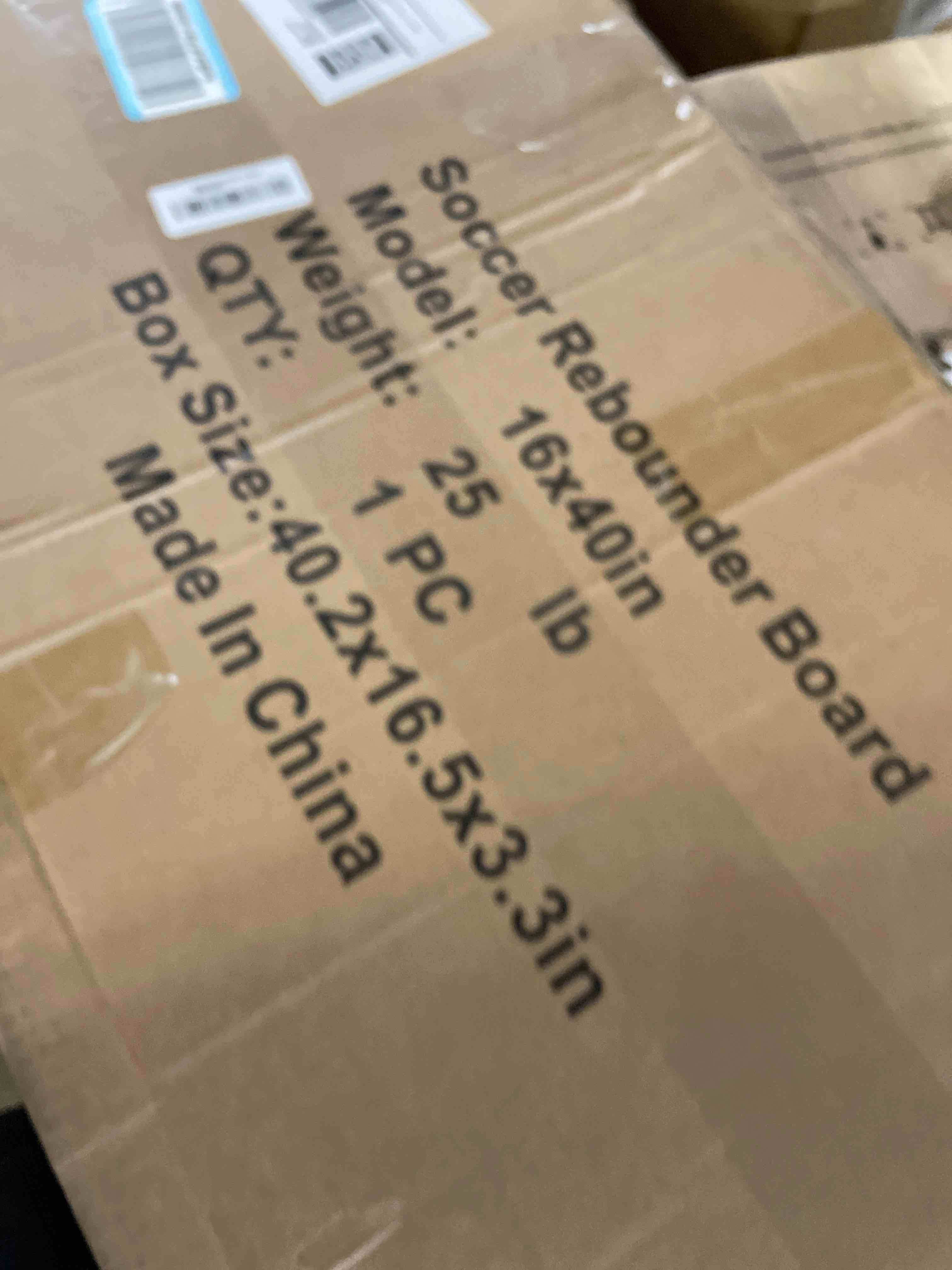 Condition photo showing Good Condition for Upgrade 3-Angles Soccer Rebounder Board, Portable Soccer Wall for Adults & Kids, Foldable Soccer Training Equipment for Passing & Shooting Practice Blue 40"x16"