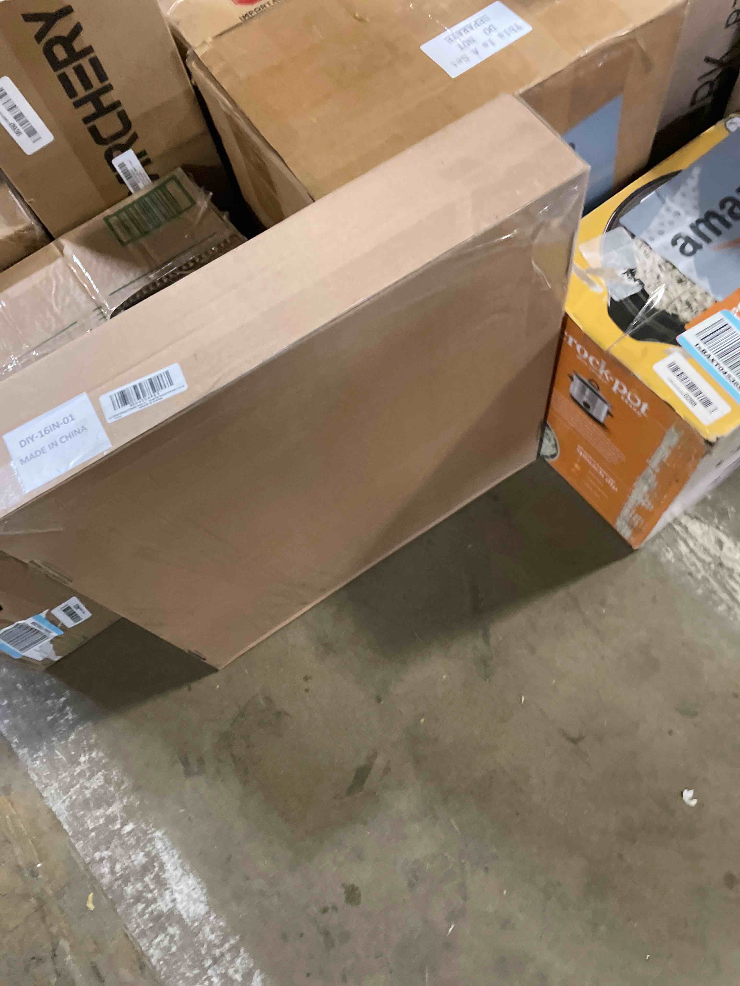 Condition photo showing New/Like New for Round Classic Wall Clock Silent Non Ticking 16 Inch Extra Large Quality Quartz Vintage Clock, Rome Retro Decorate Clock Battery Operated, Easy to Read for Home Kitchen Living Red-brown 16''