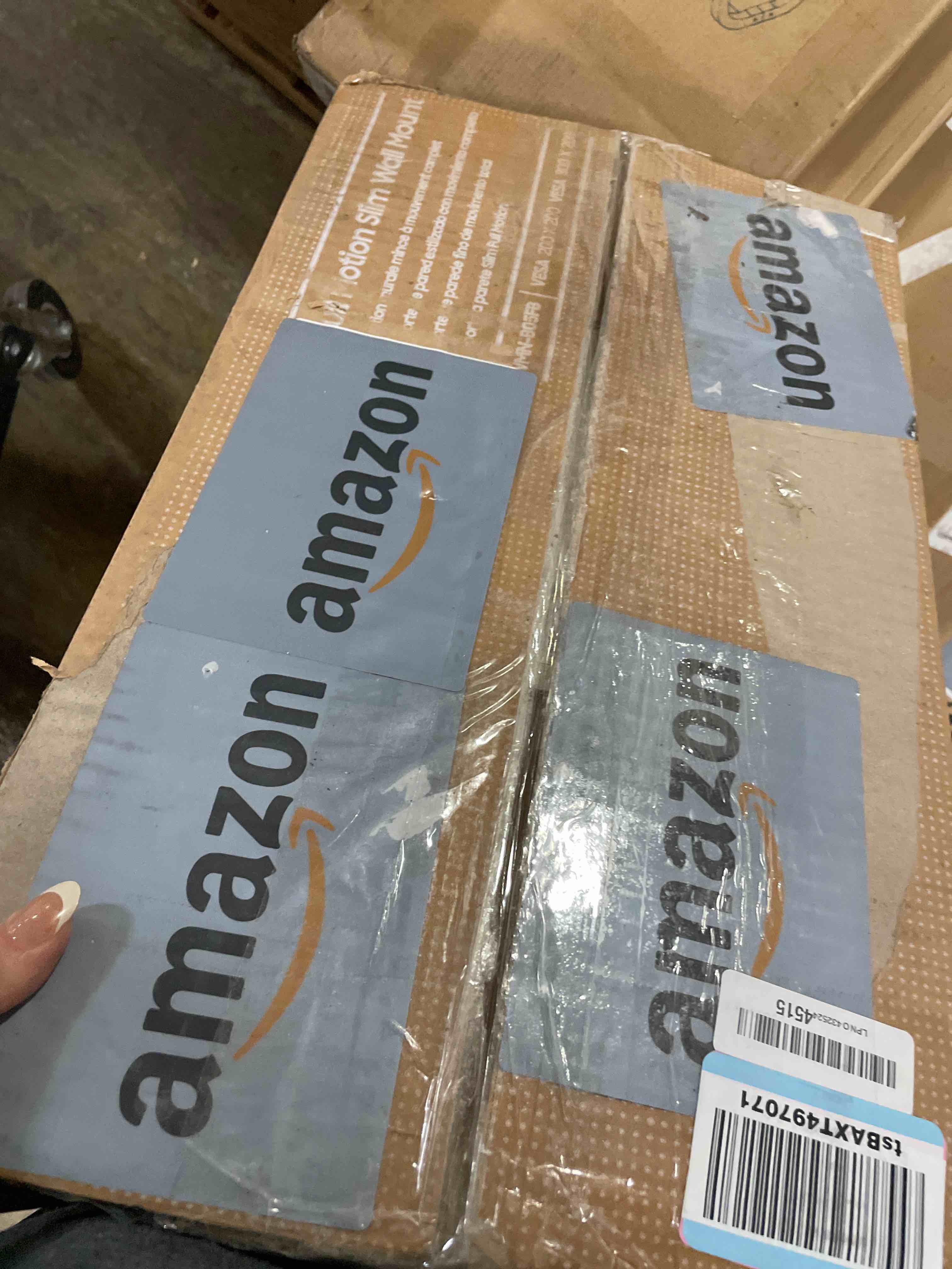 Condition photo showing As Is for Samsung Full Motion Slim TV Wall Mount, Fits 55”- 65” TVs, Minimizes TV-to-Wall Gap, Adjustable Left and Right, Tilt and Swivel, VESA 200x200-300x200, Black (WMN-B05FB/ZA, 2022 Model) 55”-65”