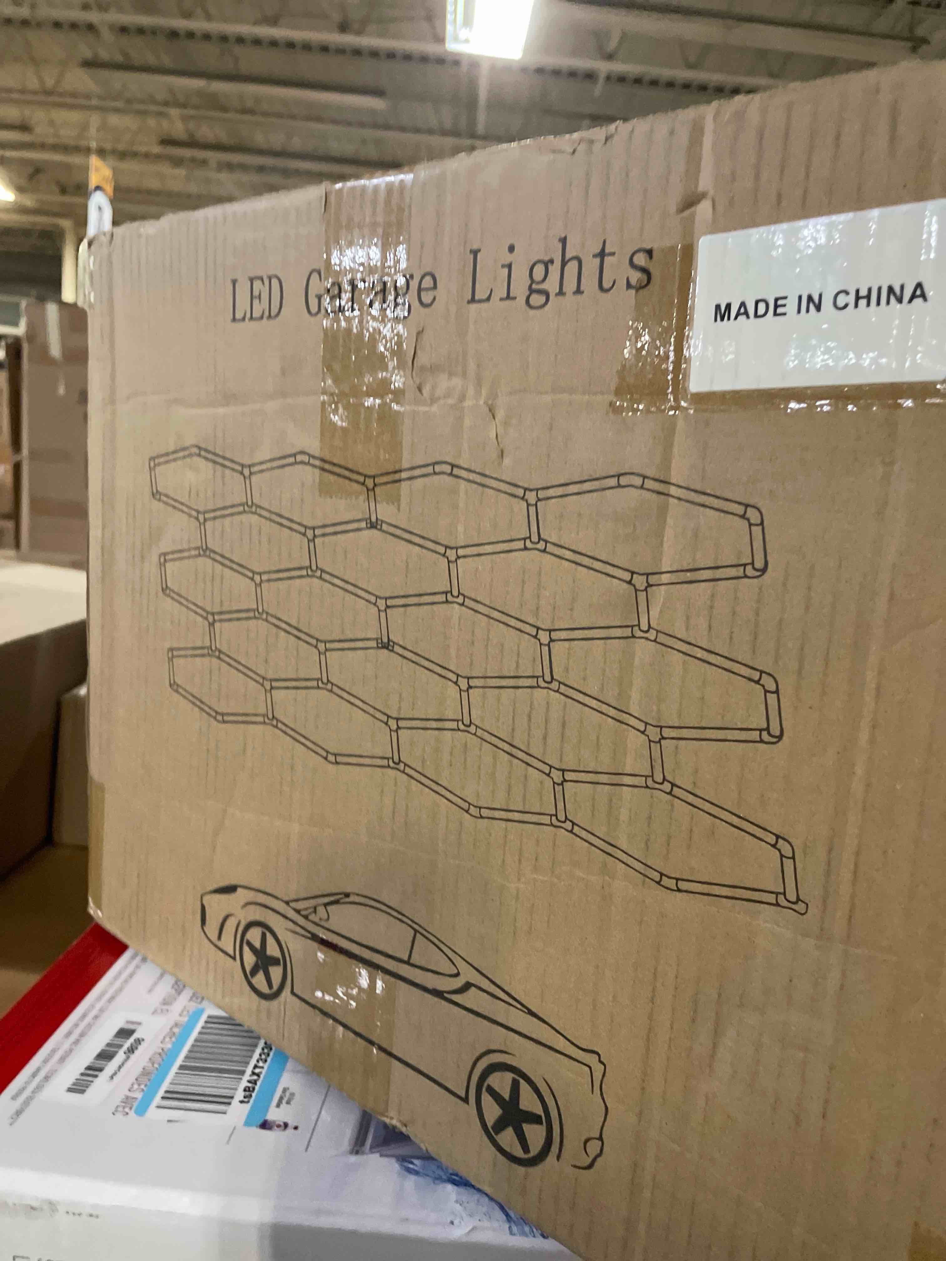 Condition photo showing New/Like New for LED Hexagon Garage Light: Upgraded 10-100% Dimmable Garage Hexagon Lights, 72 Packs LED Light, 79200LM Super Bright Honeycomb Lights for Gym Basement Hair Salon 18-HEX White