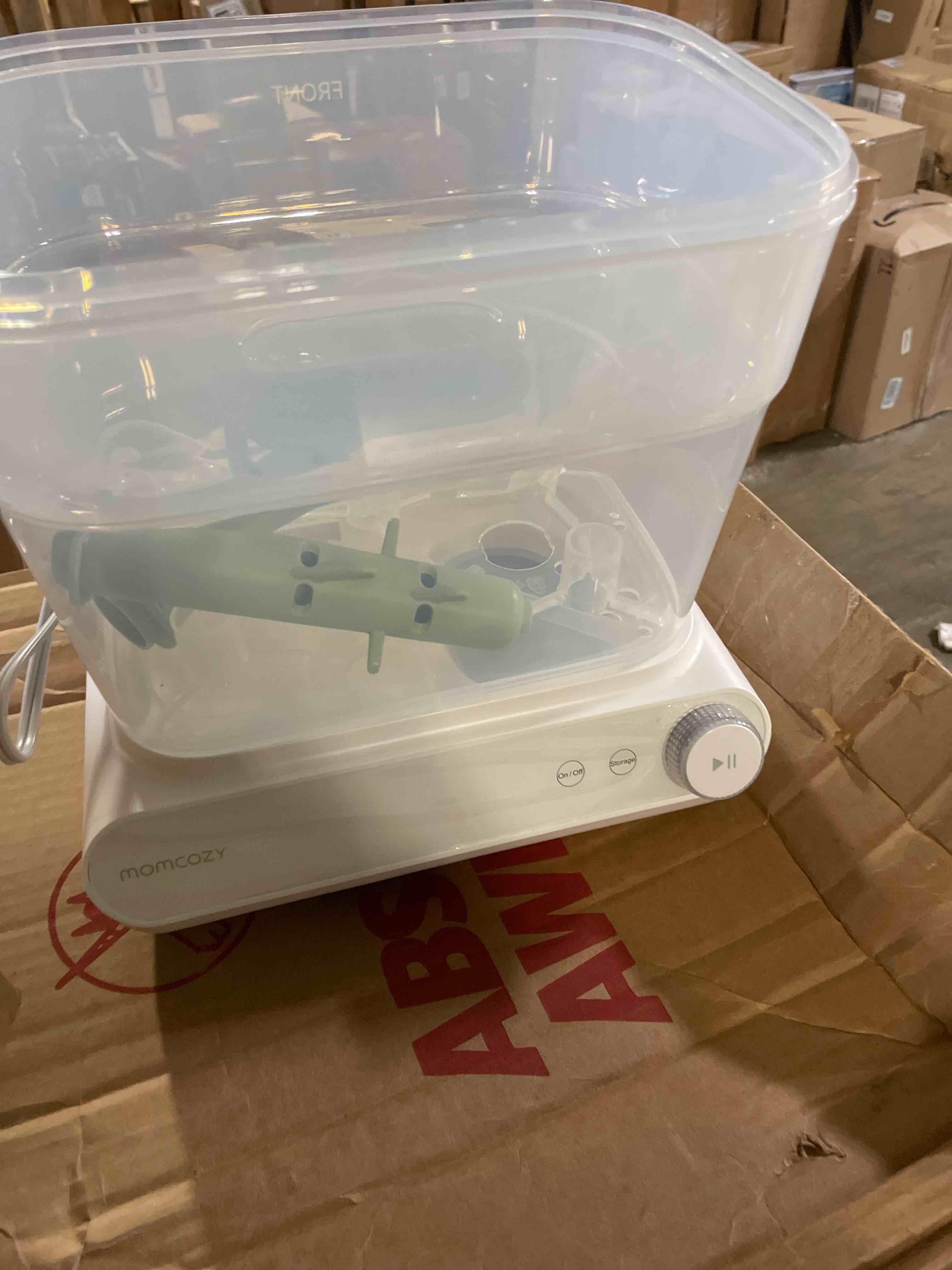 Condition photo showing Good Condition for Momcozy 3 Layers Large Bottle Sterilizer and Dryer, Fast Sterilize and Dry, Universal Bottle Sterilizer for All Bottles & Breast Pump Accessories, Touch Screen & Auto-Off Bottle Sanitizer