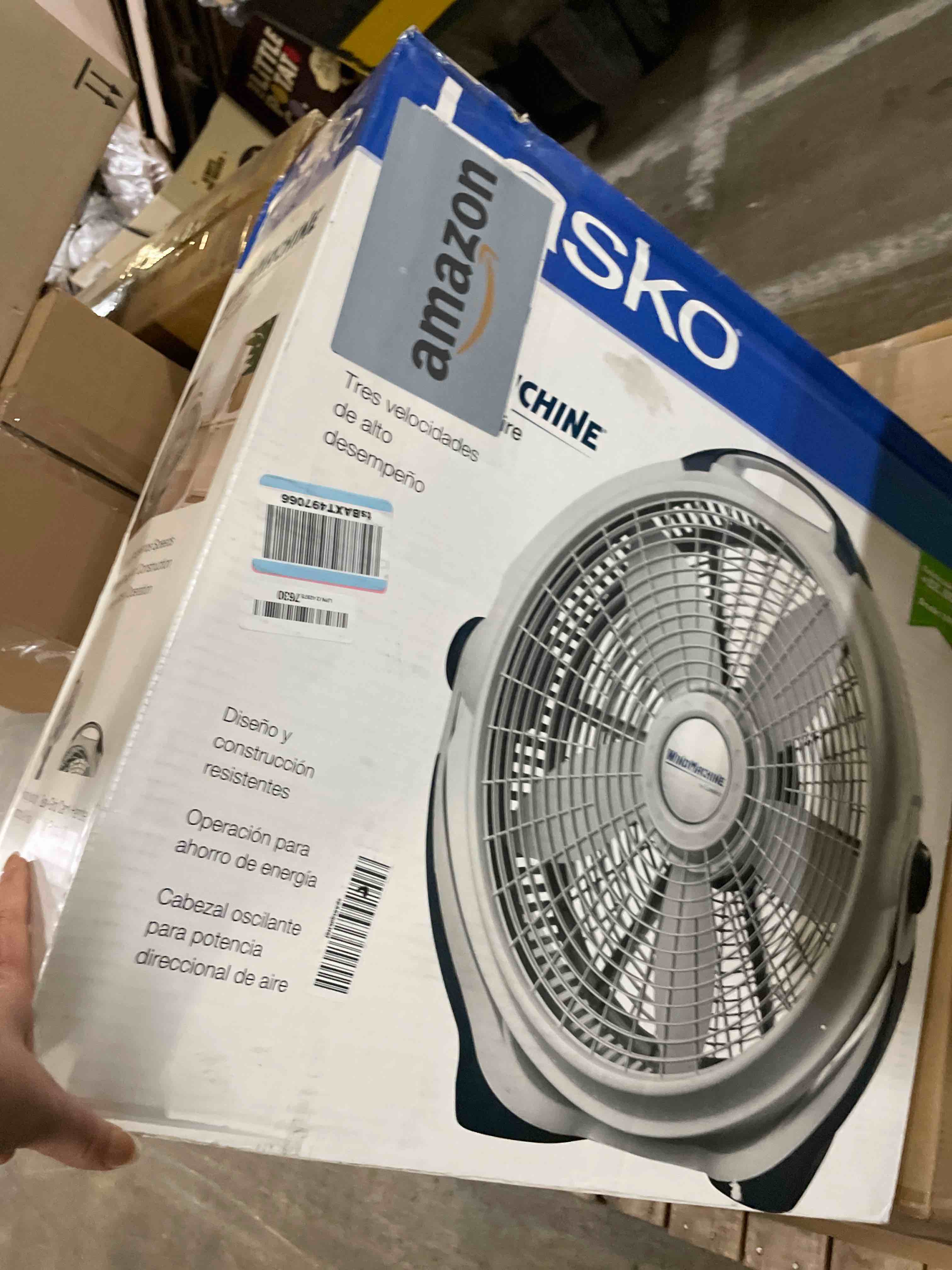 Condition photo showing Good Condition for Lasko Wind Machine Fan, Air Circulator Fan with 3 Speeds, 20" Model 3300, Gray