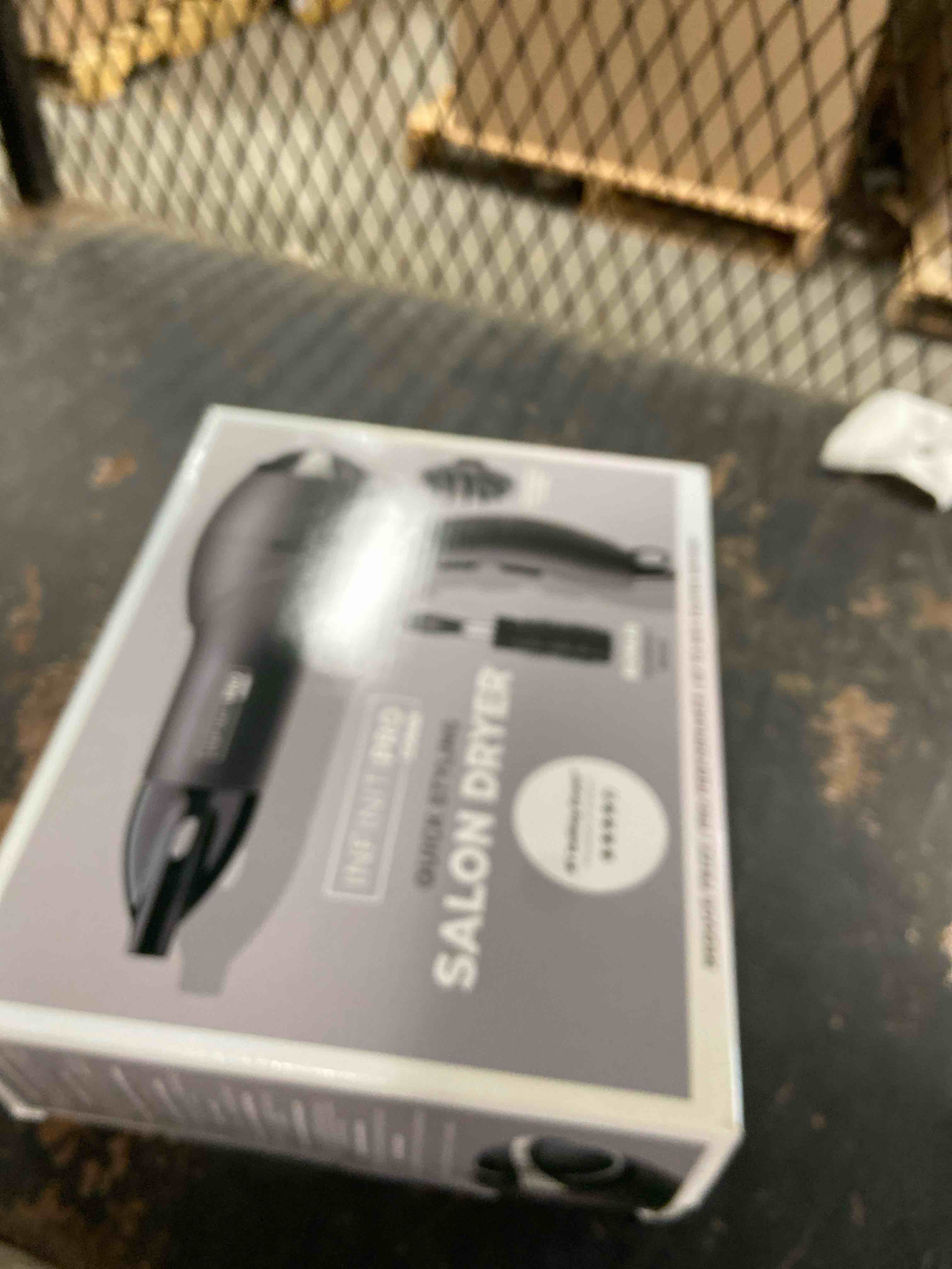 Condition photo showing New/Like New for Infiniti PRO CONAIR Hair Dryer with Diffuser, Professional AC Motor, Tourmaline Ceramic Technology Blow Dryer, Includes Concentrator and Blowout Brush, Amazon Exclusive, Gray Grey With Bonus Brush 1 Count (Pack of 1)