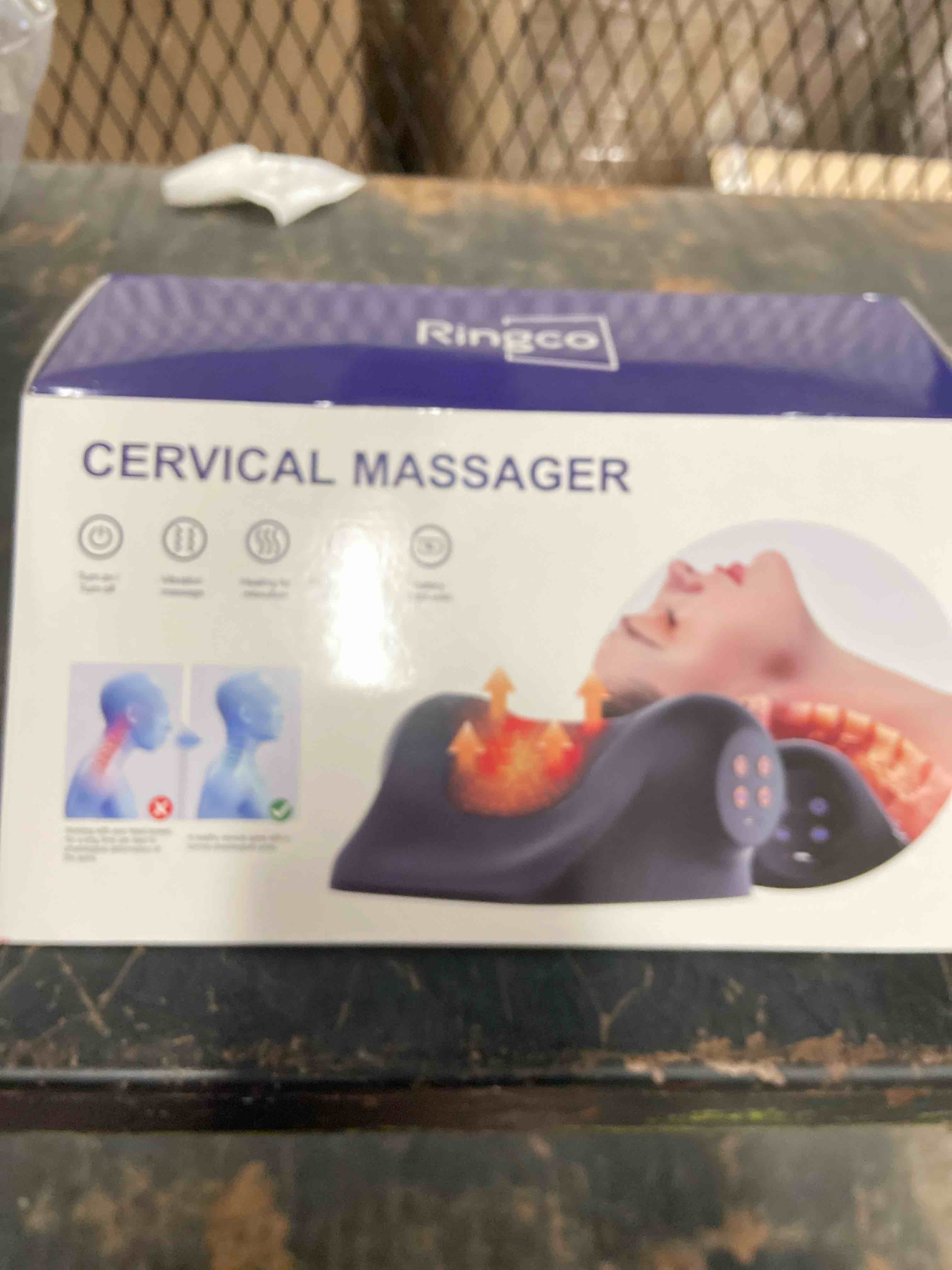 Condition photo showing New/Like New for Heated Neck Stretcher for Pain Relief,Cervical Traction Device,3 Vibration Modes Portable Wireless Neck and Shoulder Relaxer Hump Corrector Pillow for TMJ Pain Relief and Cervical Spine Alignment