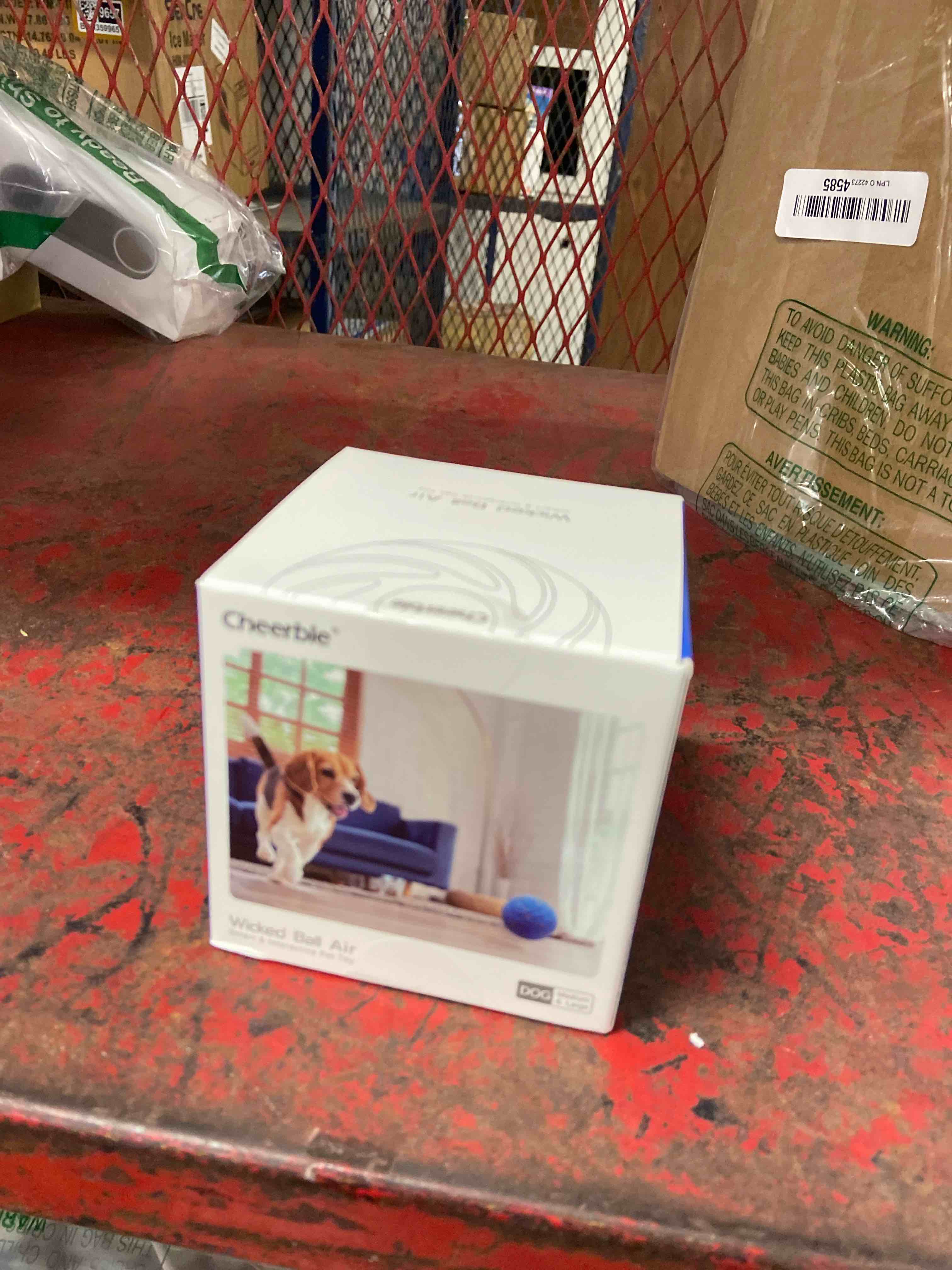 Condition photo showing New/Like New for Cheerble Smart Interactive Dog Toy, Wicked Ball AIR, Automatic Moving, Bouncing, and Rotating, E-TPU Material, IPX7 Waterproof Rating, Active Rolling Ball for Medium and Large Dogs Blue