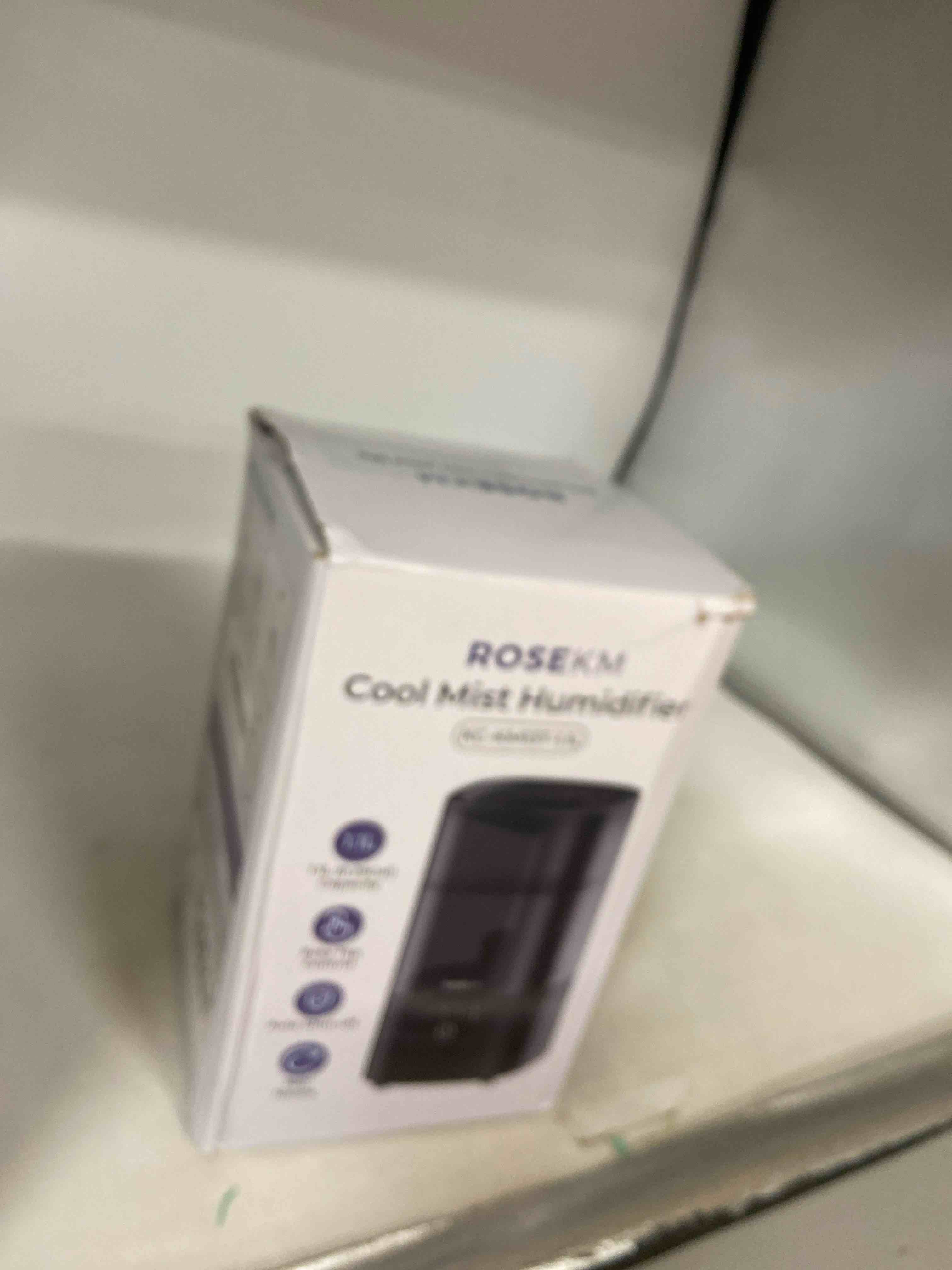 Condition photo showing New/Like New for Humidifiers for Bedroom (1.1L), Small Cool Mist Humidifier for Home Plant and Baby Nursery, Quiet Ultrasonic Humidifier with 360° Nozzle, Auto Shut-Off, Filterless, Black 1.1L Small Humidifier