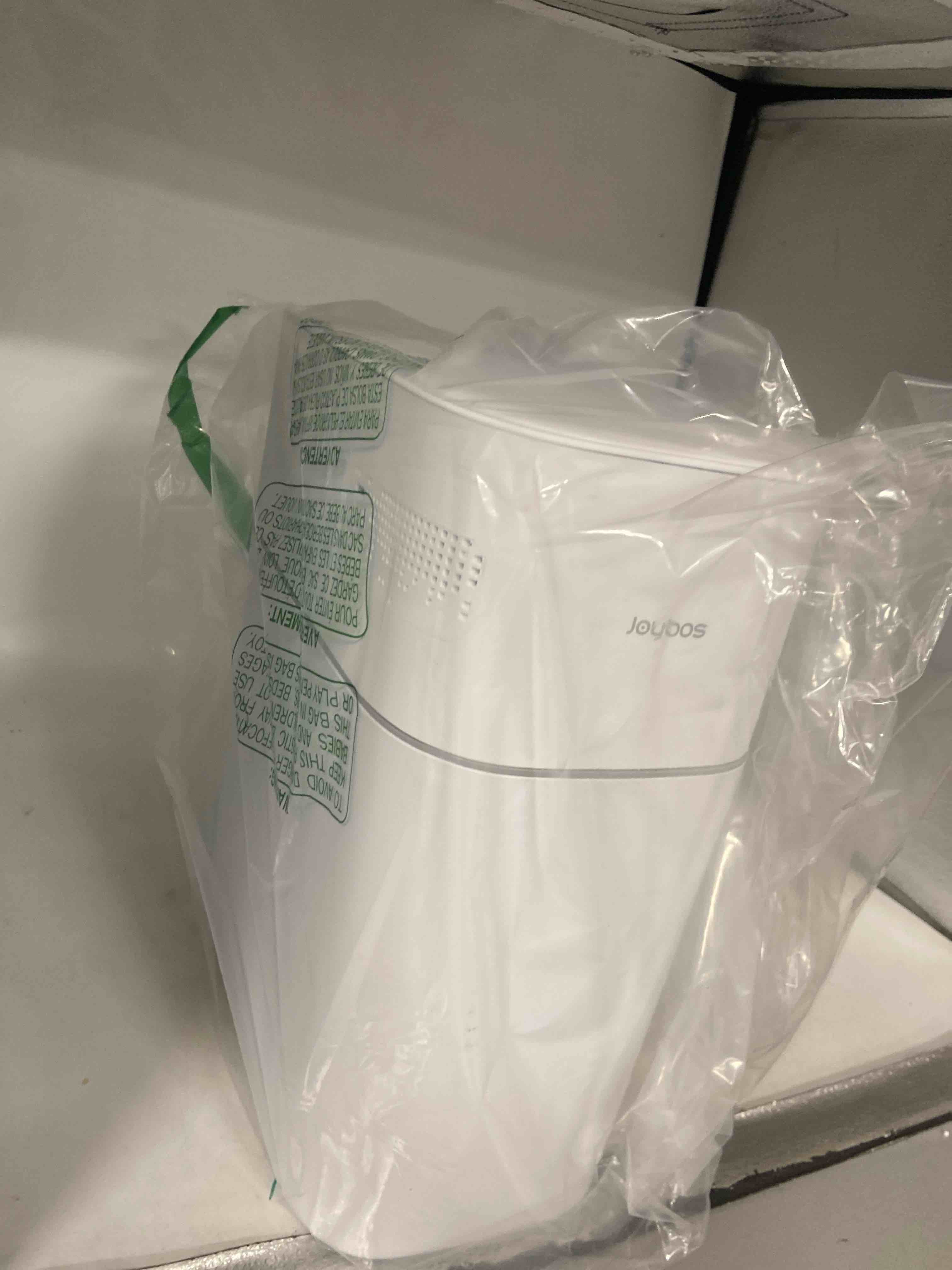 Condition photo showing Good Condition for 3.5 Gallon Slim Automatic Trash Can for Bathroom,Touchless Garbage Can with Trash Bag Auto-adsorption Technology,Motion Sensor Waterproof Diaper Trash Bins for Bedroom Office Kitchen Toilet White-n21