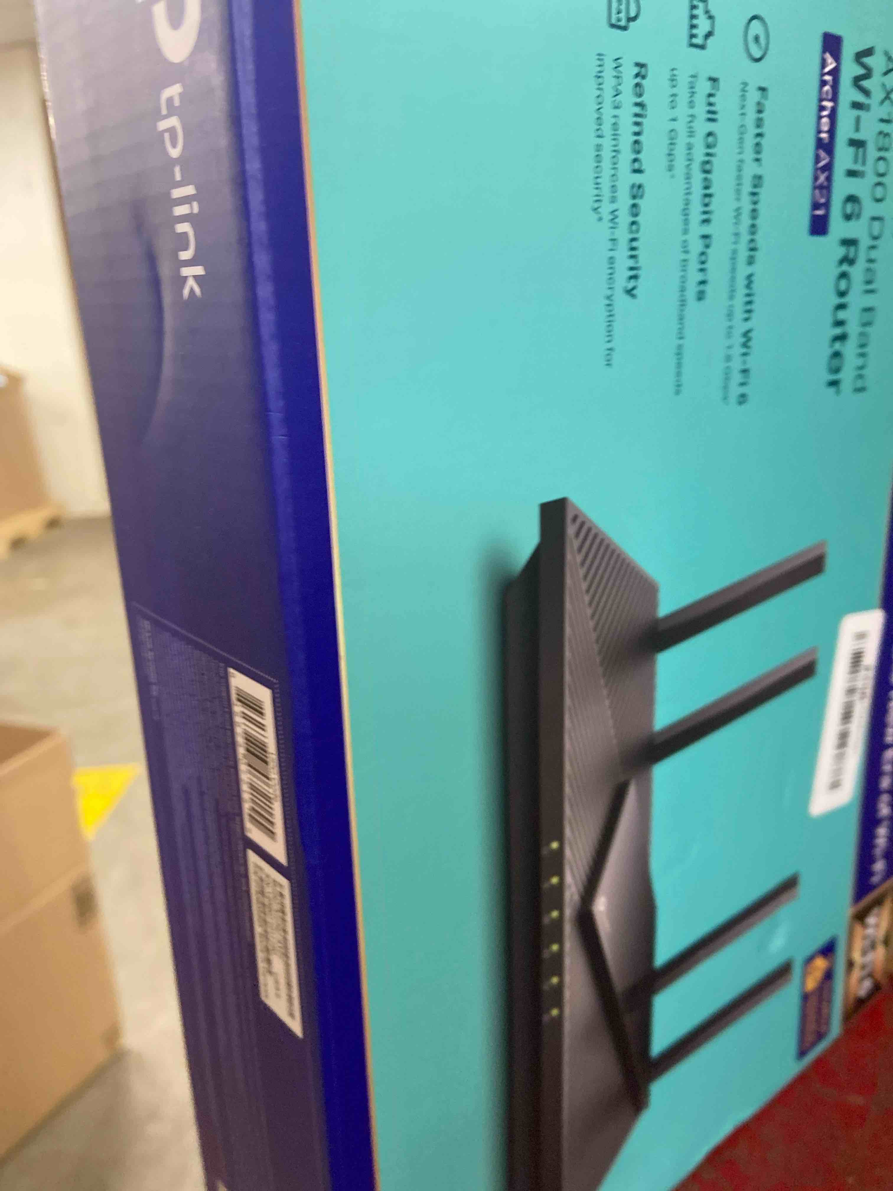 Condition photo showing New/Like New for TP-Link AX1800 WiFi 6 Router V4 (Archer AX21) – Dual Band Wireless Internet, Gigabit, Easy Mesh, Works with Alexa - A Certified for Humans Device, Free Expert Support WiFi 6, Dual-Band AX1800