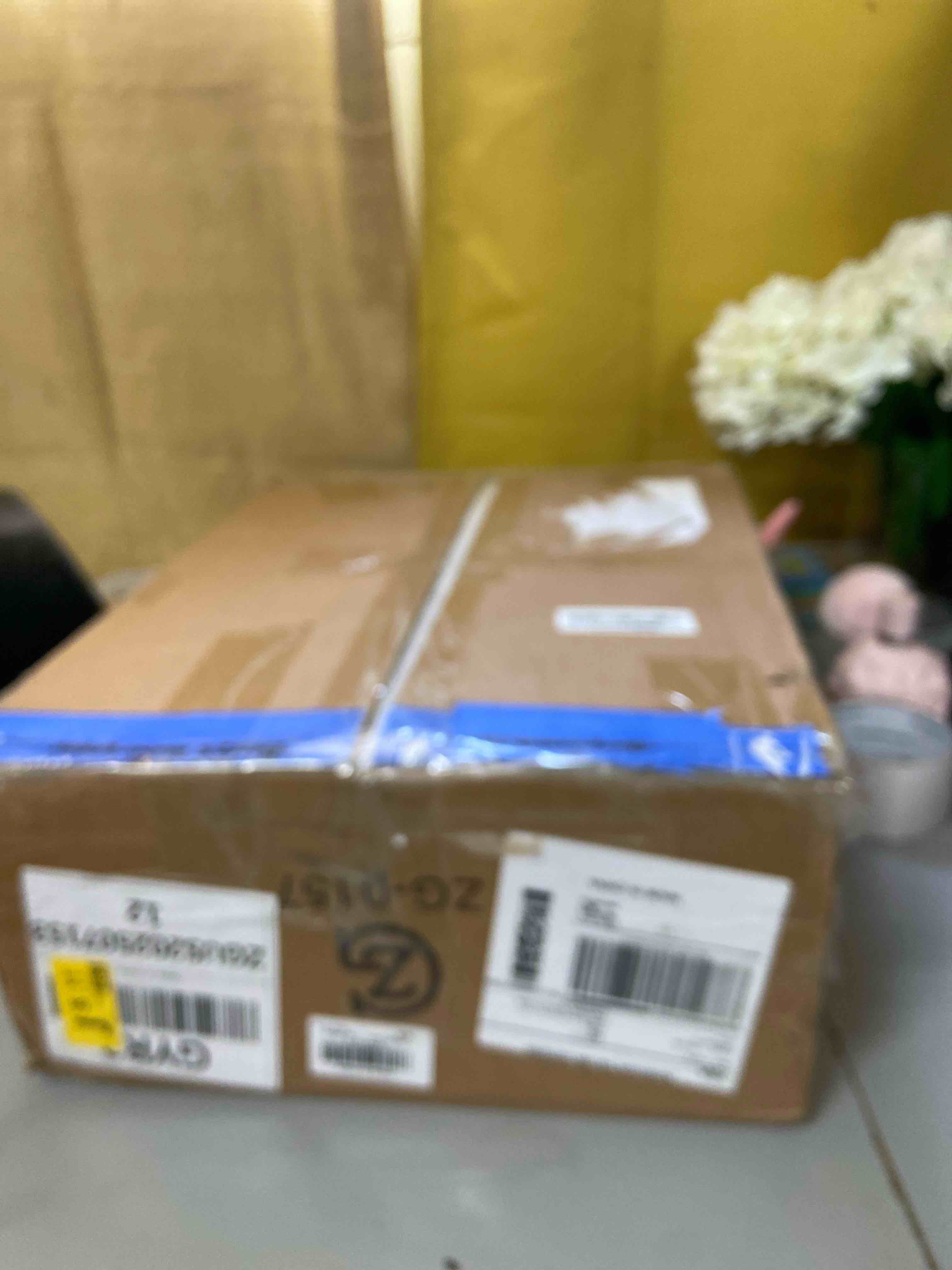 Condition photo showing New/Like New for Rattan Nightstand,Farmhouse Bedside Table with 2 Storage Drawer and Open Wood Shelf, for Bedroom and Small Spaces,Night Stand with Solid Wood Legs (White)