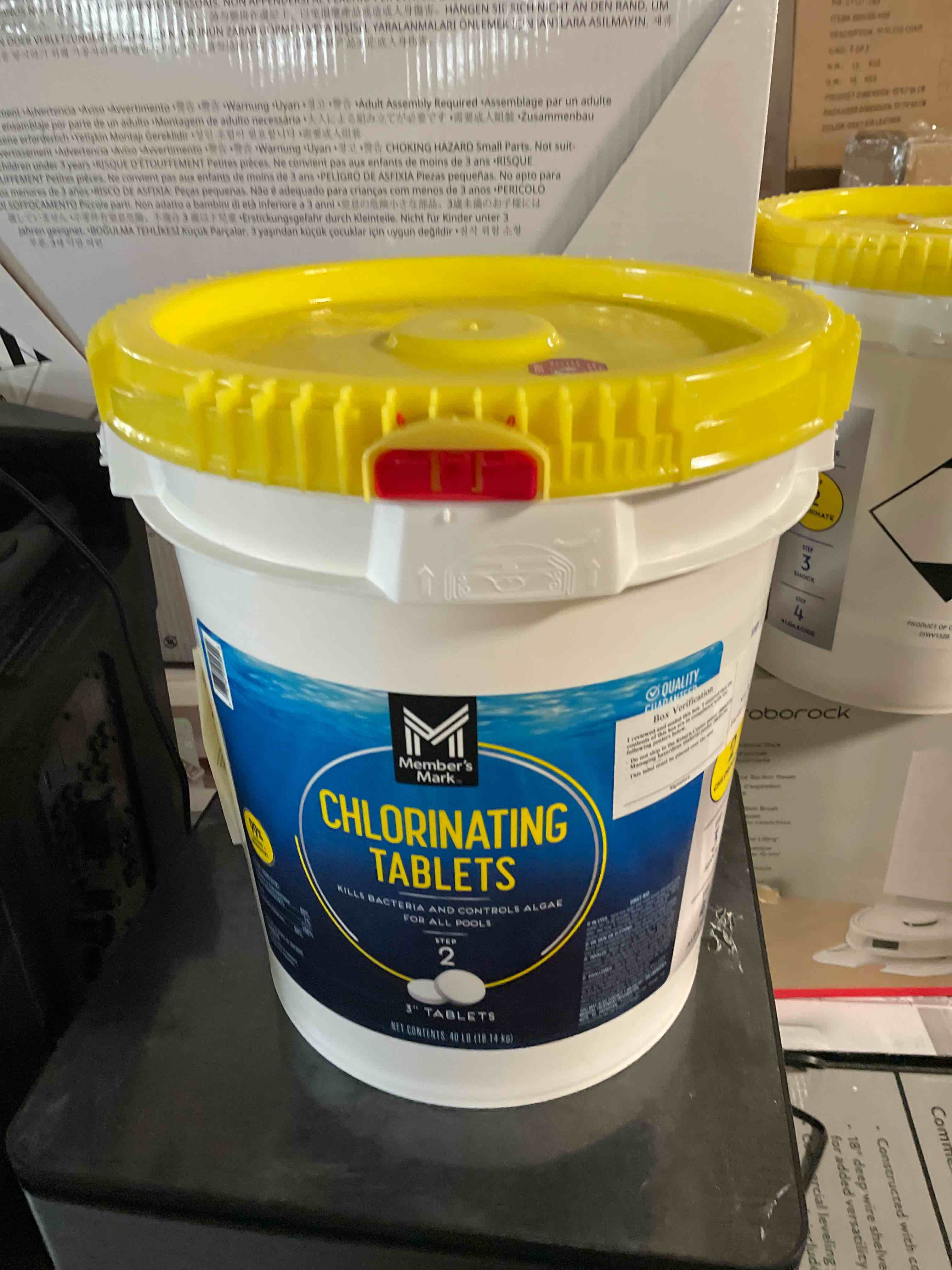 Condition photo showing New/Like New for Member's Mark 3" Chlorinating Tablets, 40 lbs.