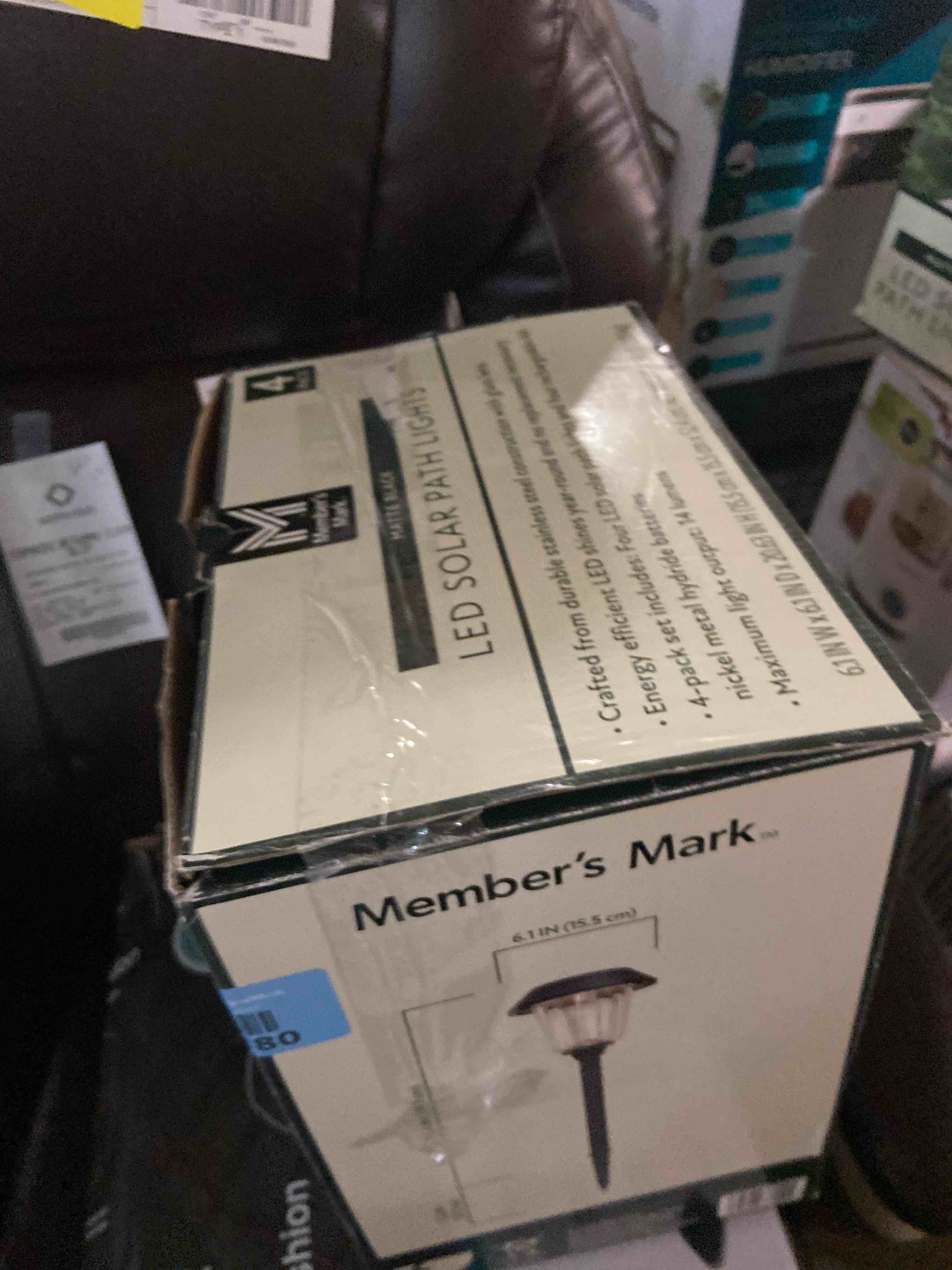 Condition photo showing Good Condition for Member's Mark 4-Piece LED Solar Path Lights - Matte Black