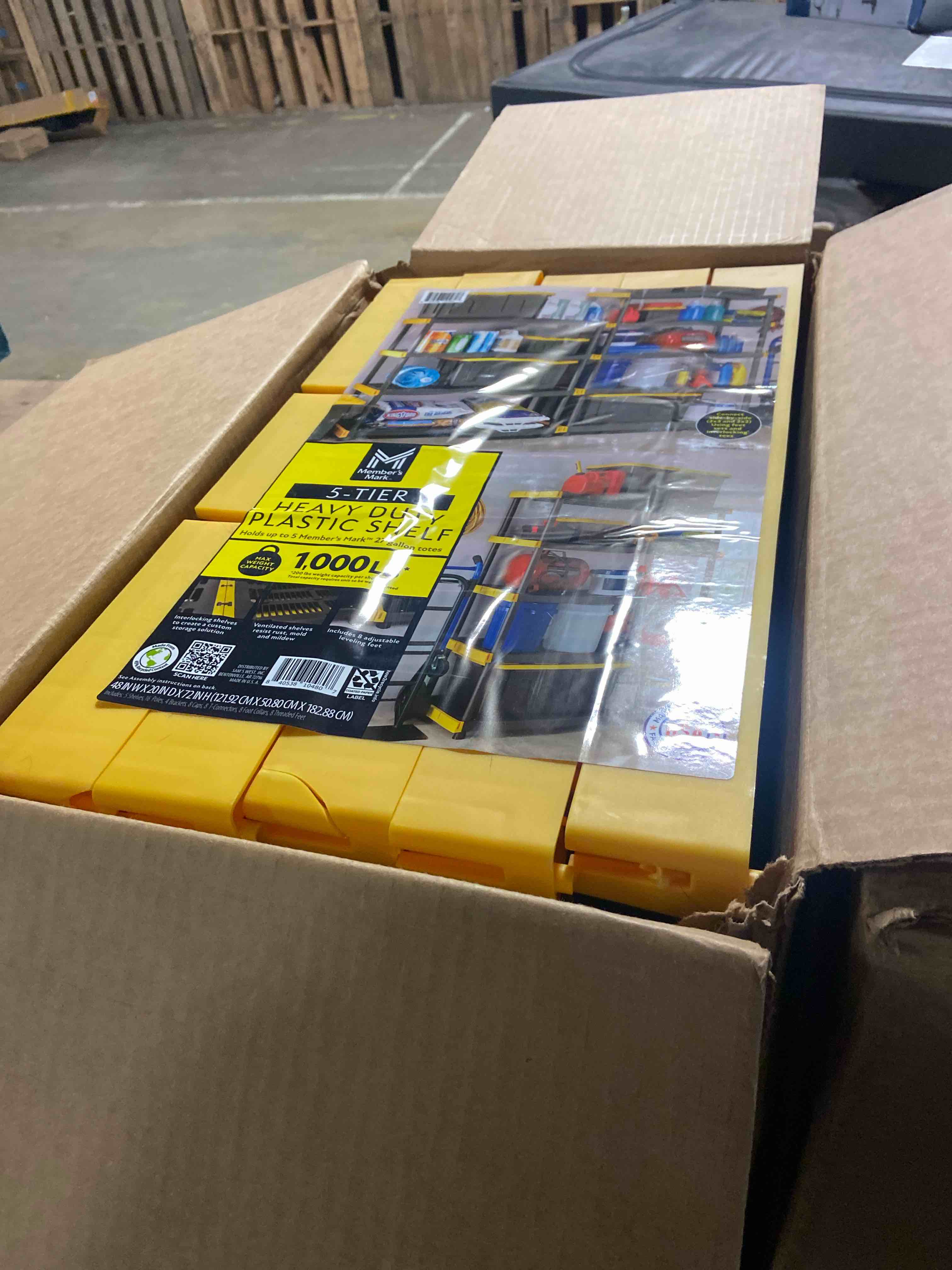 Condition photo showing New/Like New for Member's Mark 5-Tier Heavy-Duty Shelf, 48""W x 20""D x 72""H