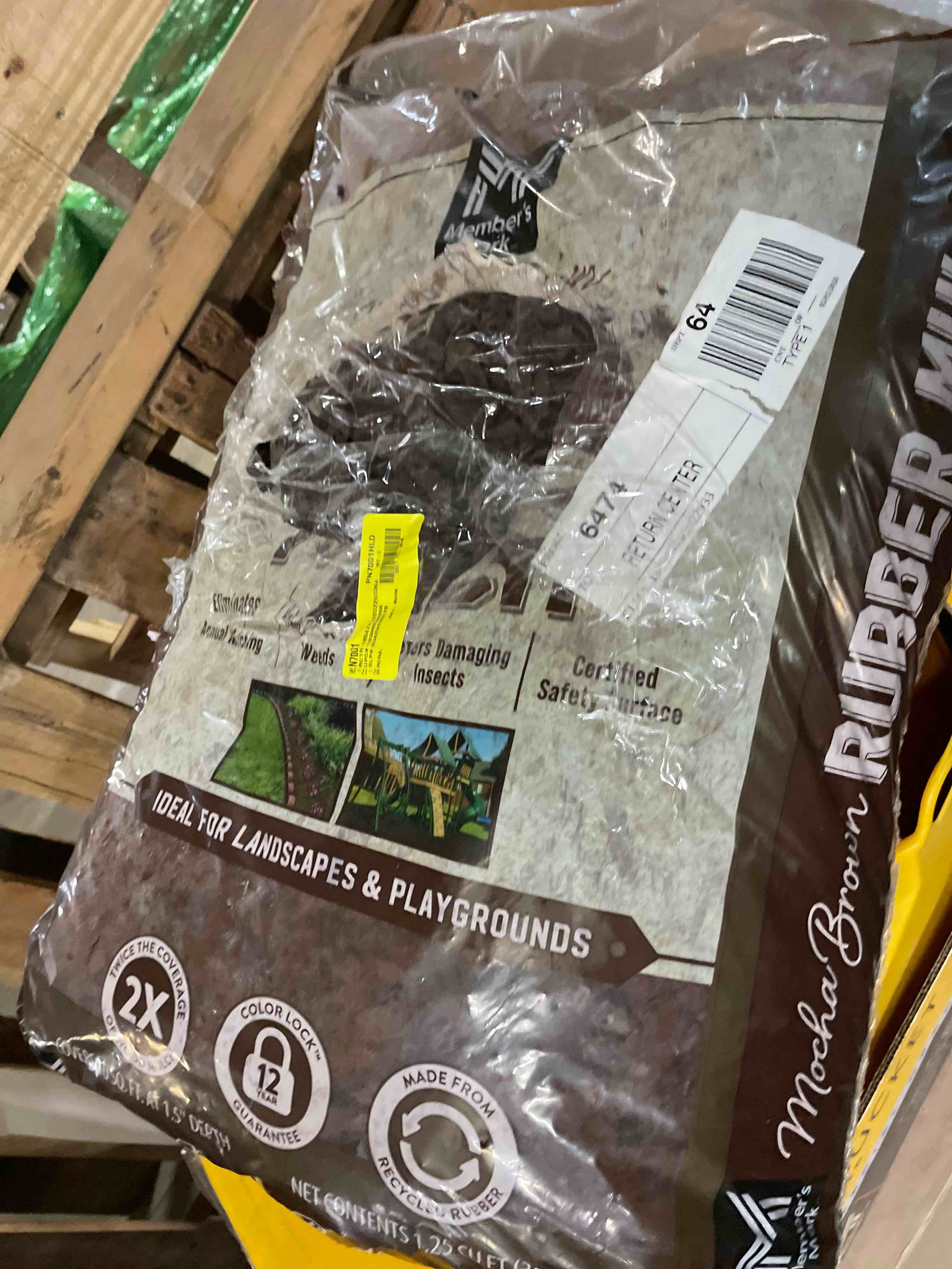 Condition photo showing Good Condition for Member's Mark Brown Rubber Mulch, 1.25 cu. ft.