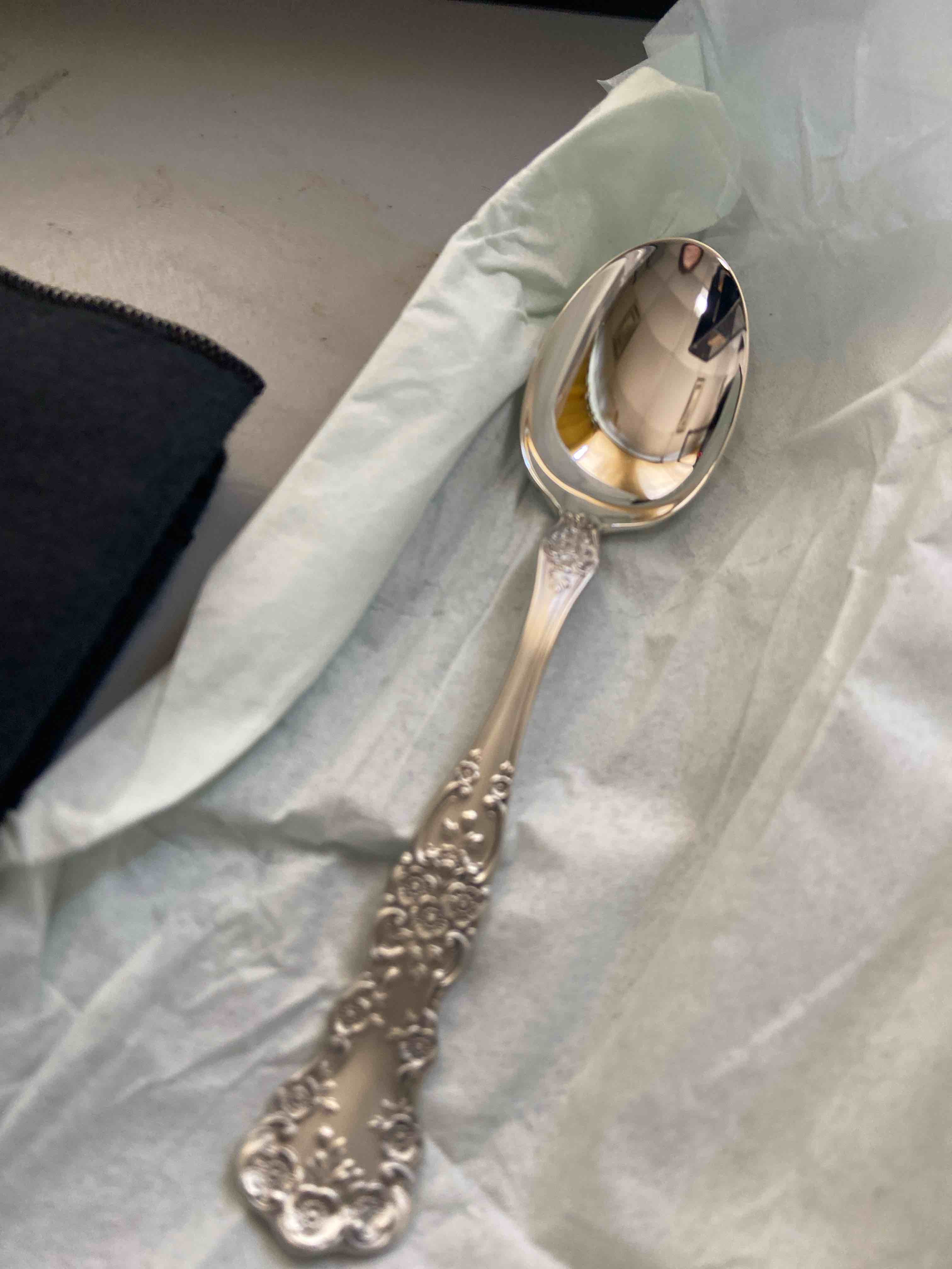 Condition photo showing New/Like New for Gorham Blossom 18/10 Stainless Steel 5pc. Place Setting (Service for One)