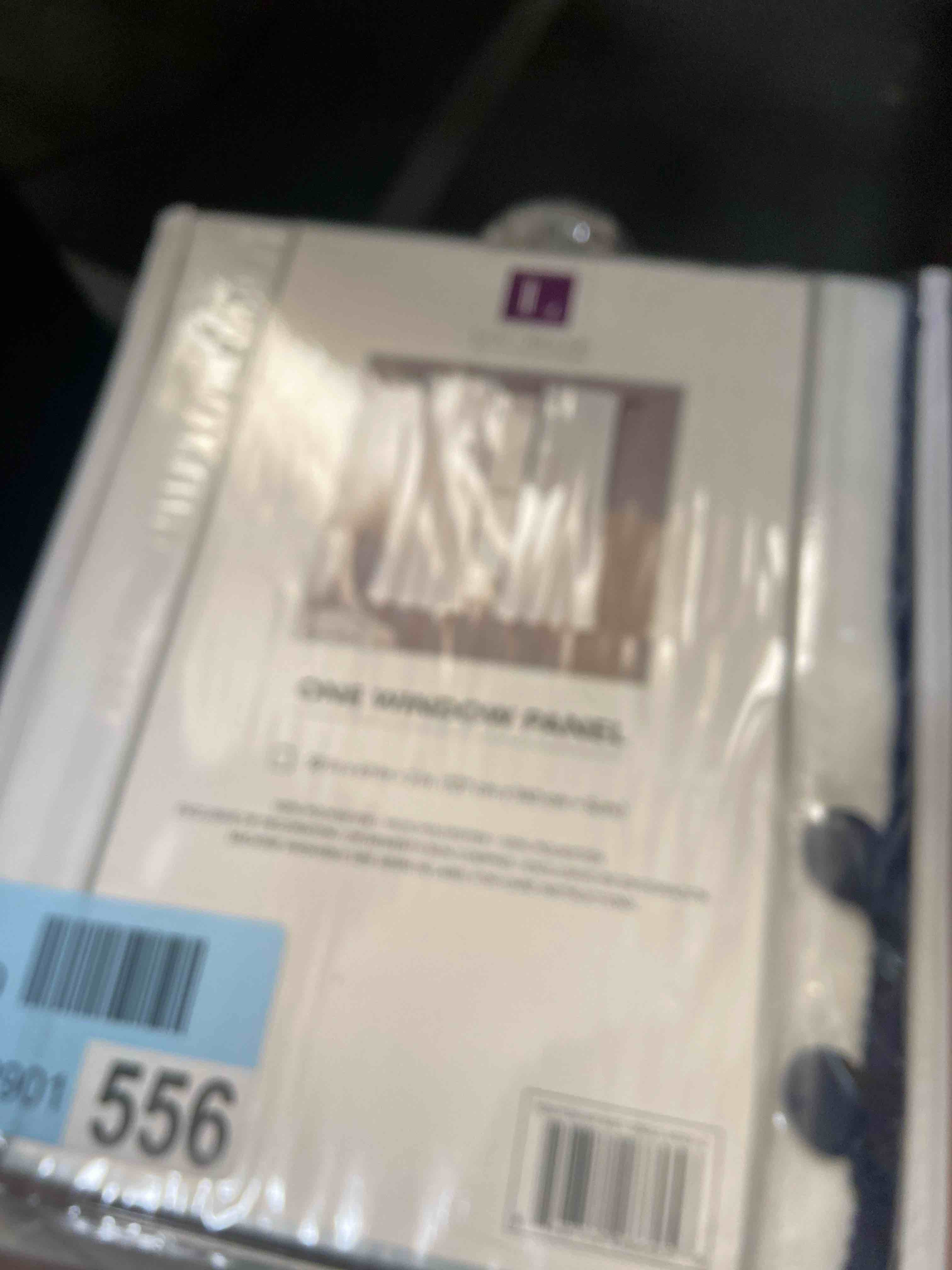 Condition photo showing New/Like New for Pom Pom Window Curtain Panel Navy Single 50X63+2