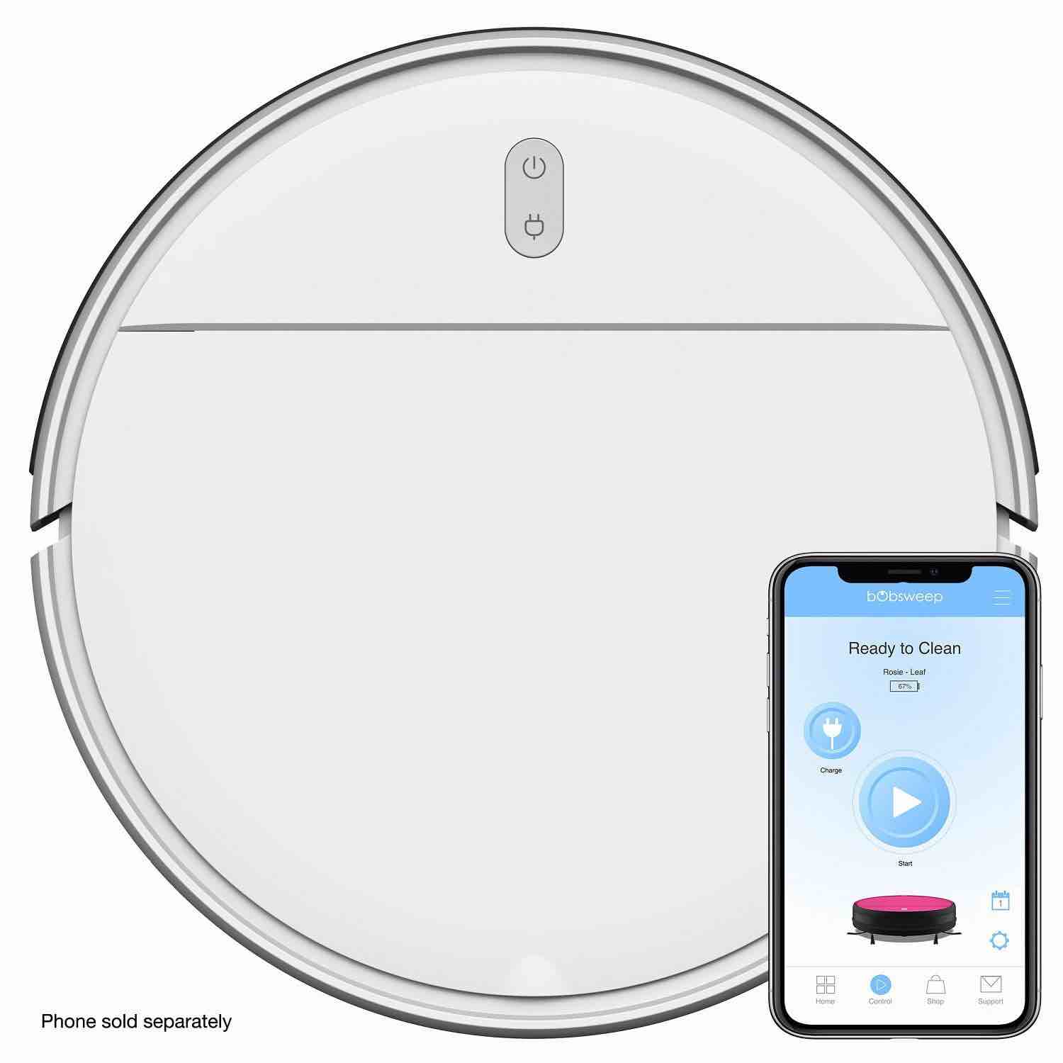 bObsweep Charlotte Robot Vacuum and Mop with Straight Line Navigation
