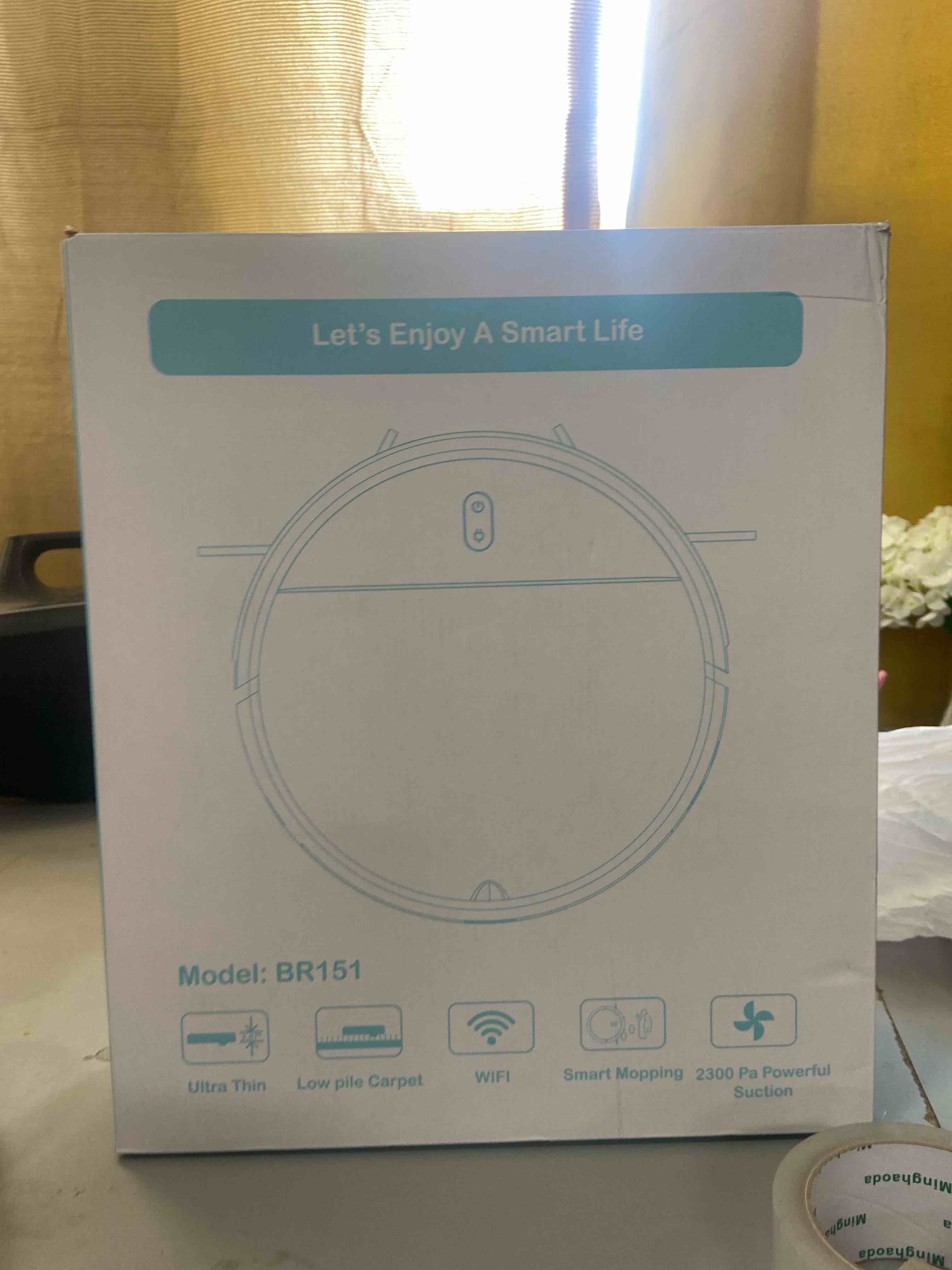Condition photo showing New/Like New for bObsweep Charlotte Robot Vacuum and Mop with Straight Line Navigation