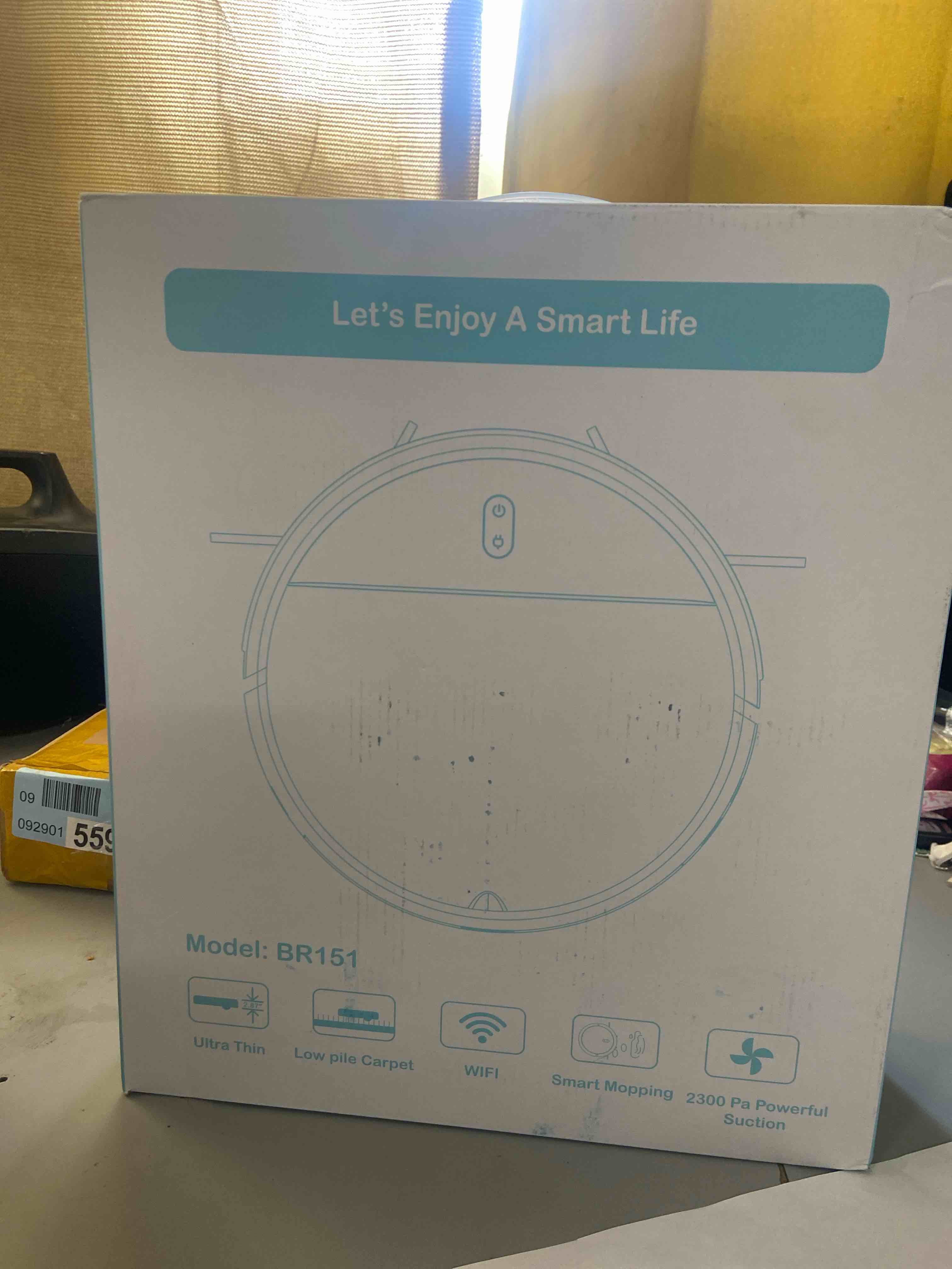 Condition photo showing New/Like New for bObsweep Charlotte Robot Vacuum and Mop with Straight Line Navigation