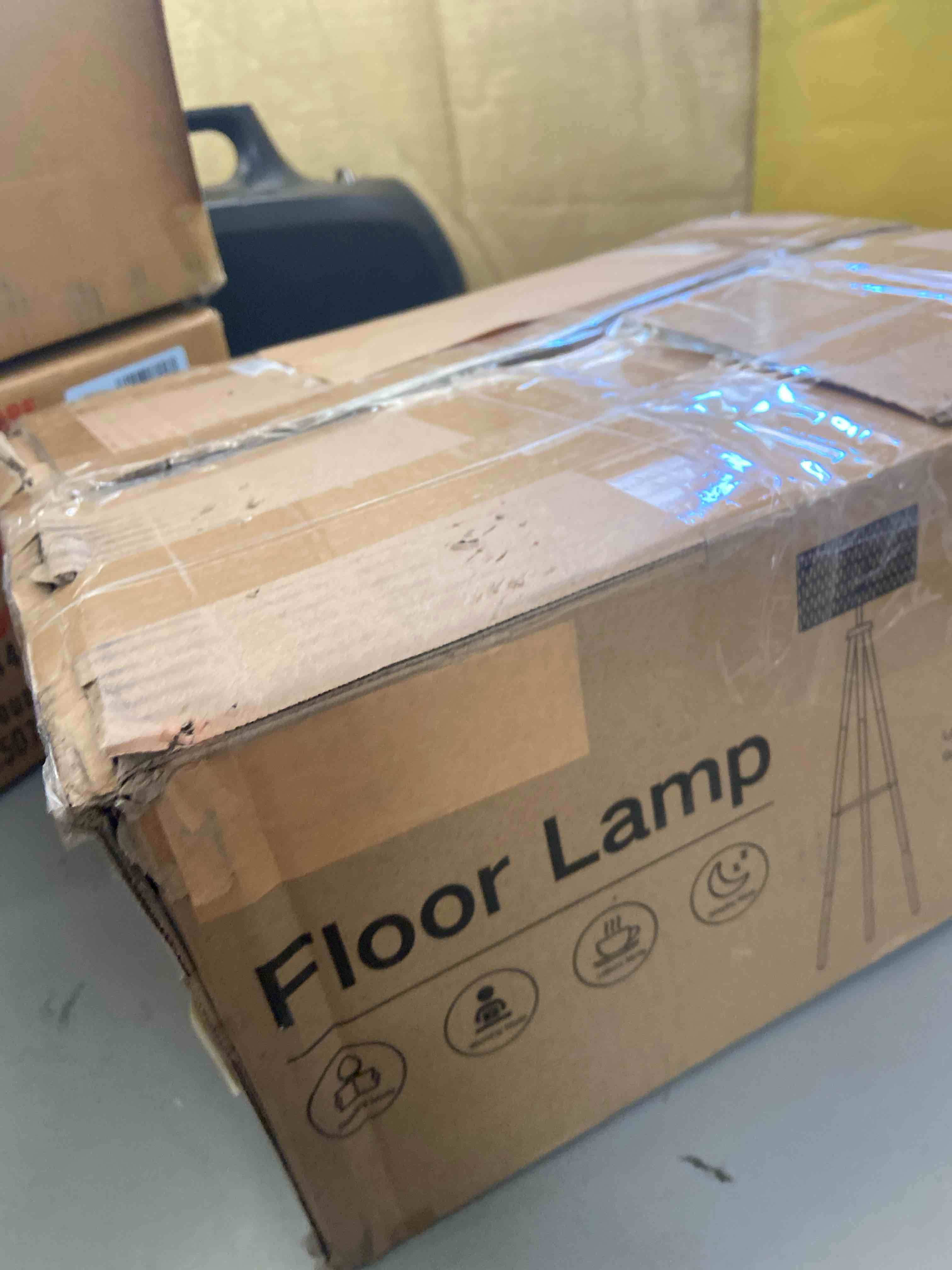 Condition photo showing Good Condition for Jodanna 63" Dimmable Tripod Floor Lamp with Remote, Included LED