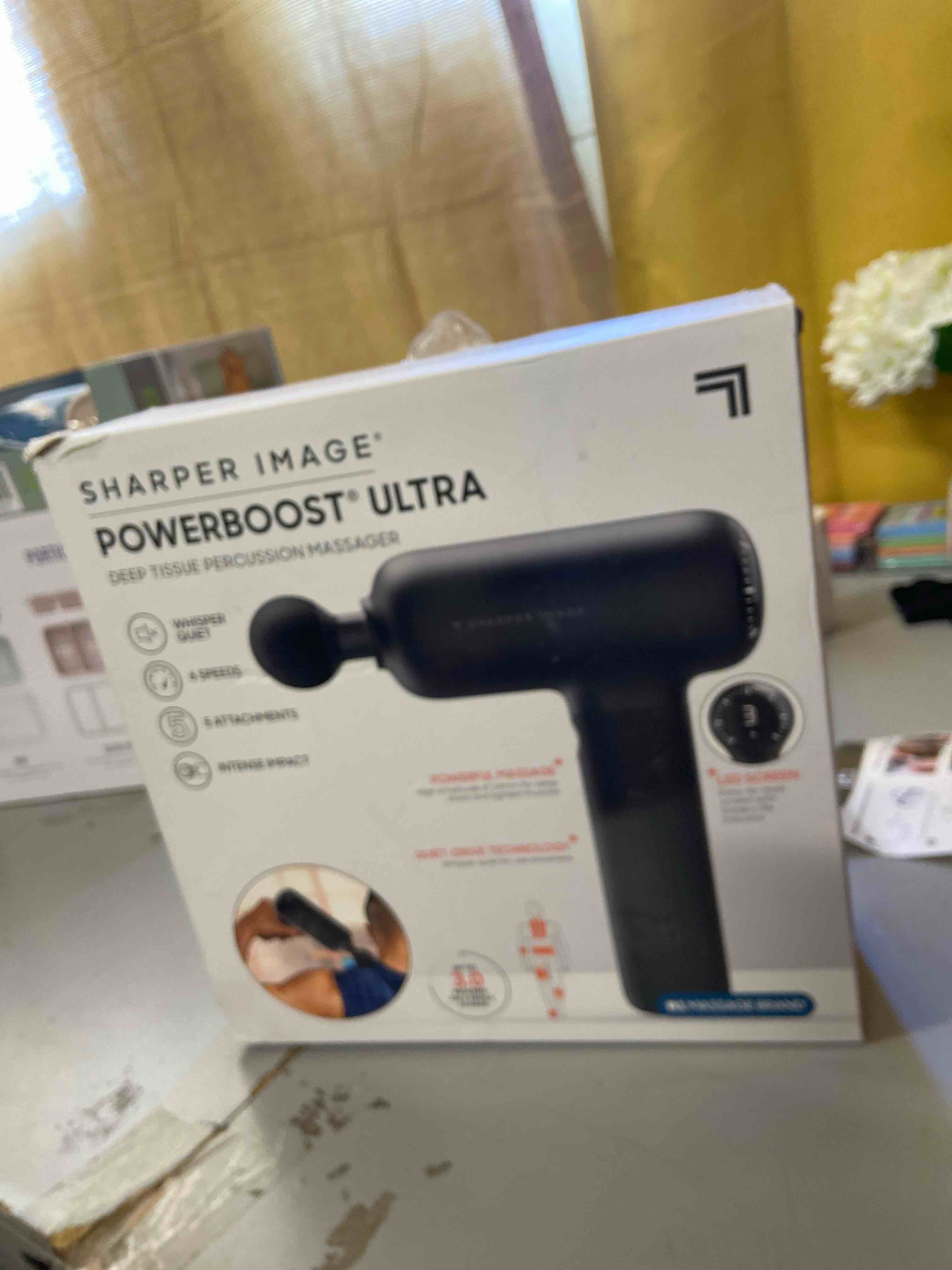 Condition photo showing New/Like New for Sharper Image Powerboost Ultra Deep Tissue Percussion Massager