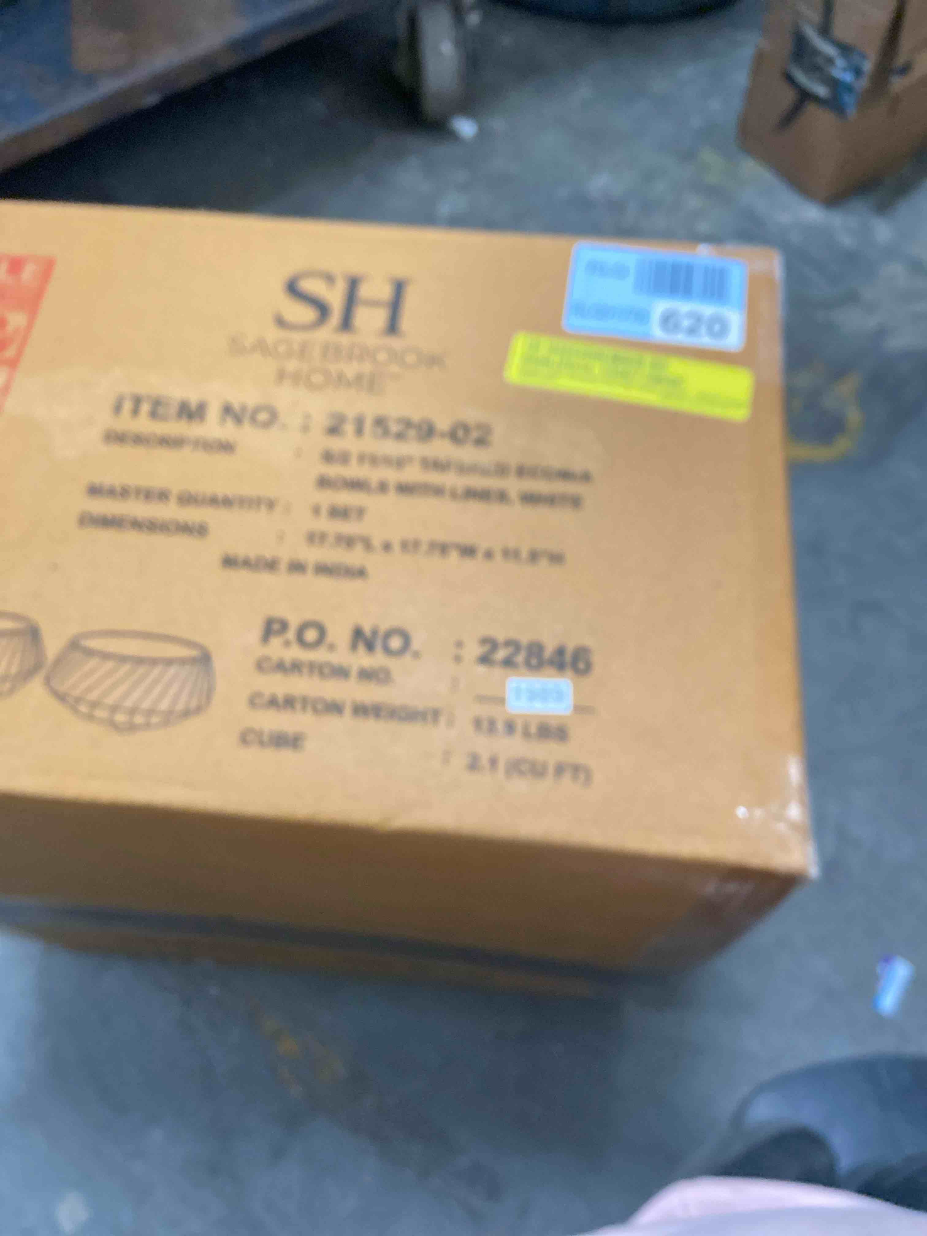 Condition photo showing New/Like New for Stylish Footed Decorative Bowl with Ribbed Texture - Modern Accen