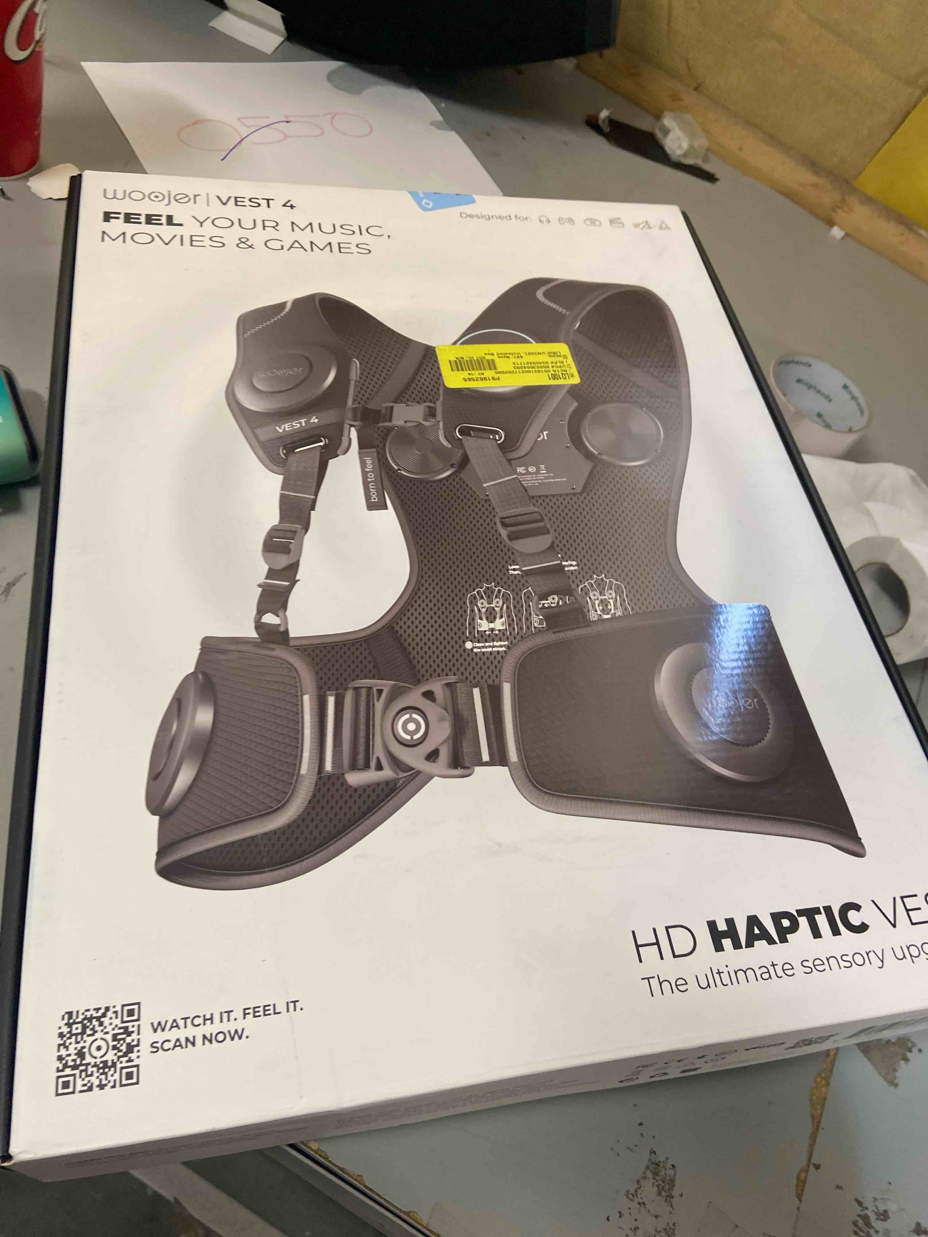 Condition photo showing Good Condition for Woojer High-Fidelity Haptic Vest 4 - for VR, Games, Music, Movies, and Wellness.