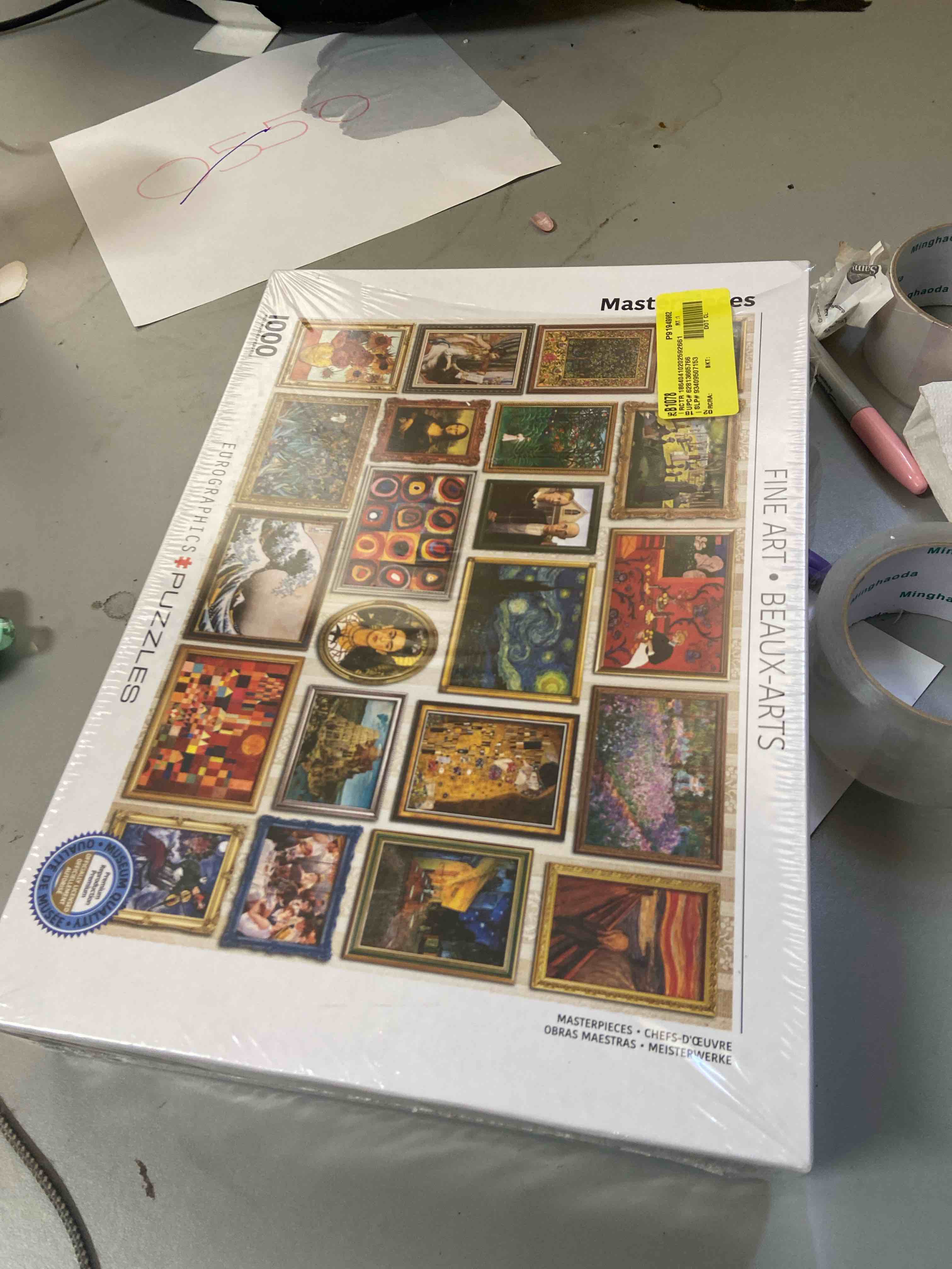 Condition photo showing New/Like New for Masterpieces