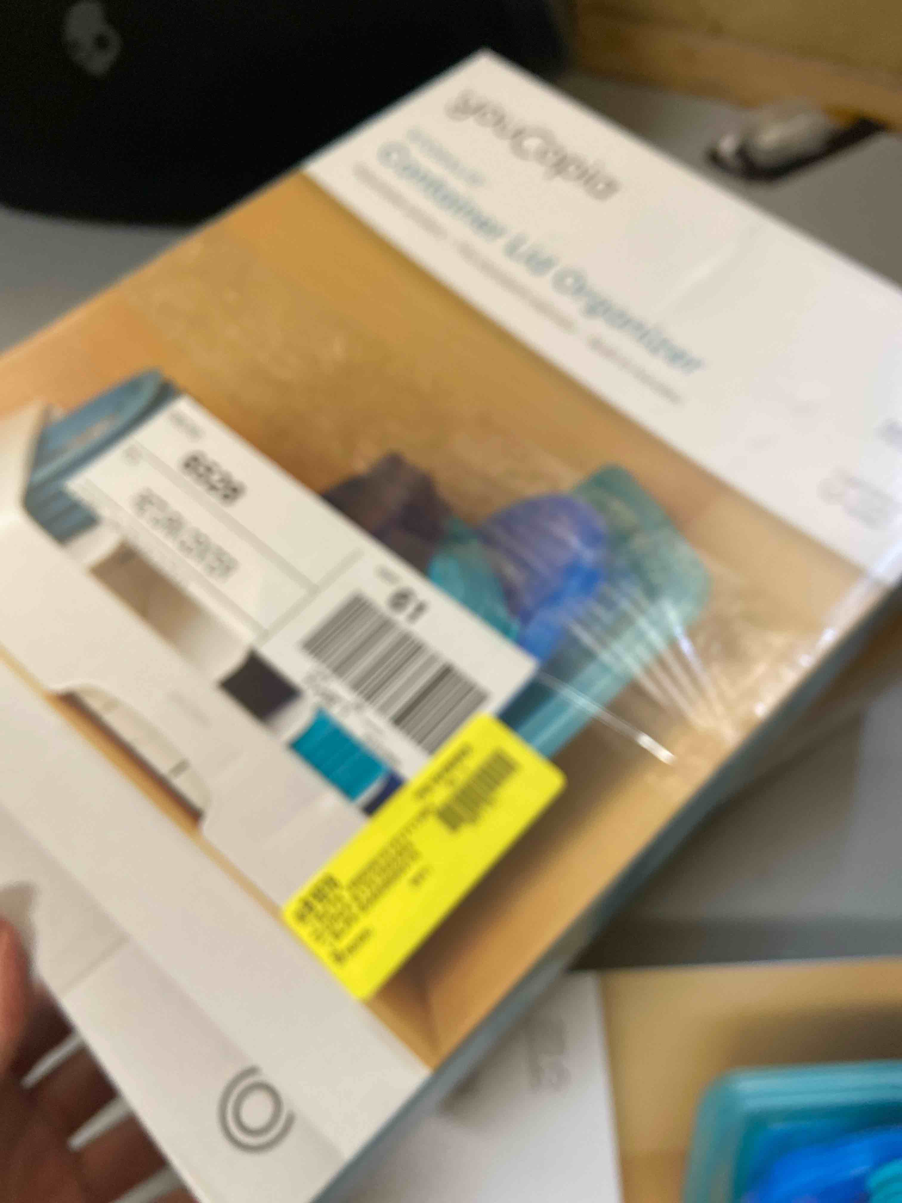 Condition photo showing New/Like New for YouCopia StoraLid® Food Container Lid Organizer  for Kitchen Cabinet Storage  Large