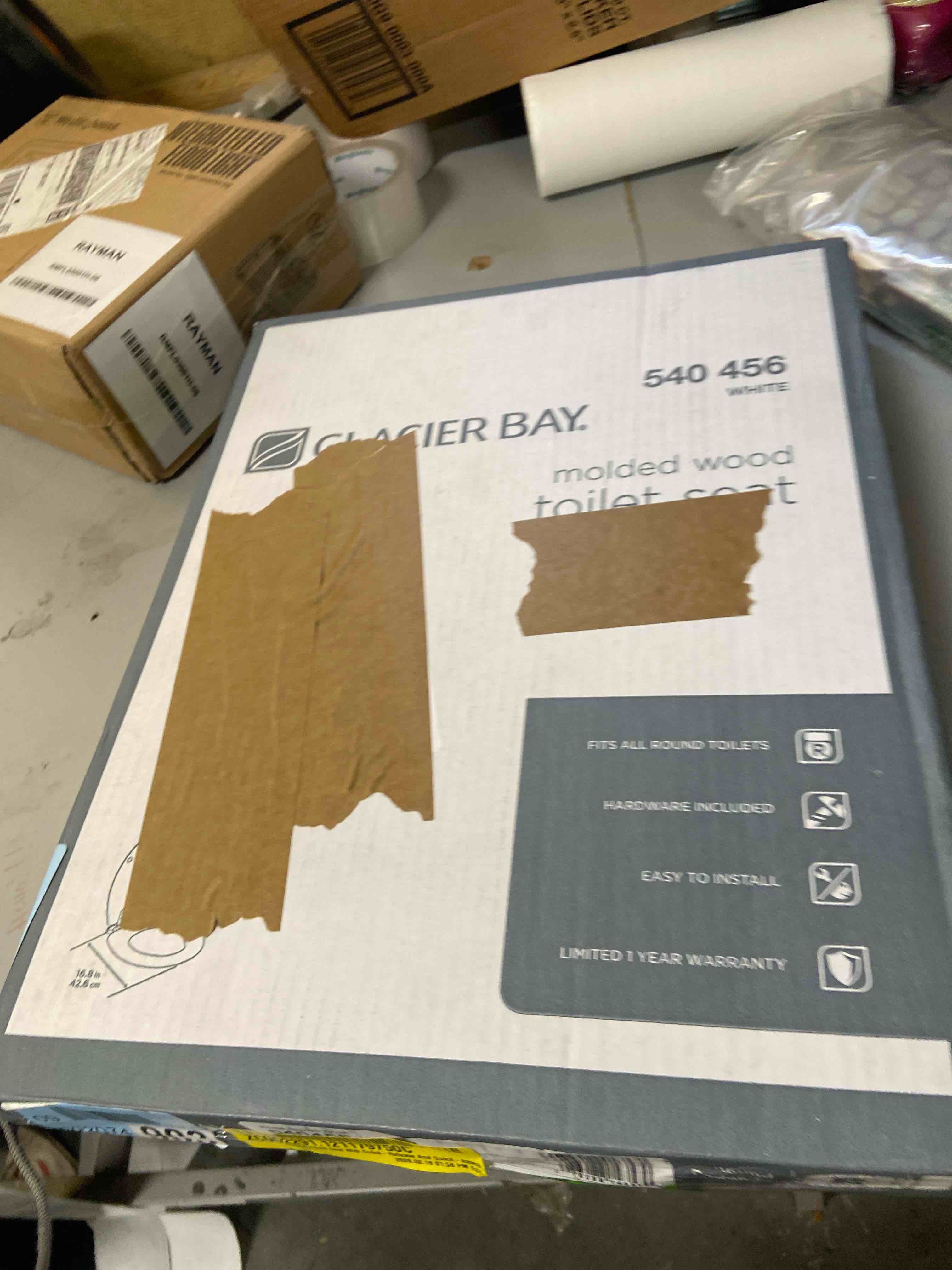 Condition photo showing New/Like New for Lift-Off Round Closed Front Toilet Seat In White